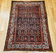 Early 20th Century Persian Malayer Area Rug in All-Over Paisley Pattern