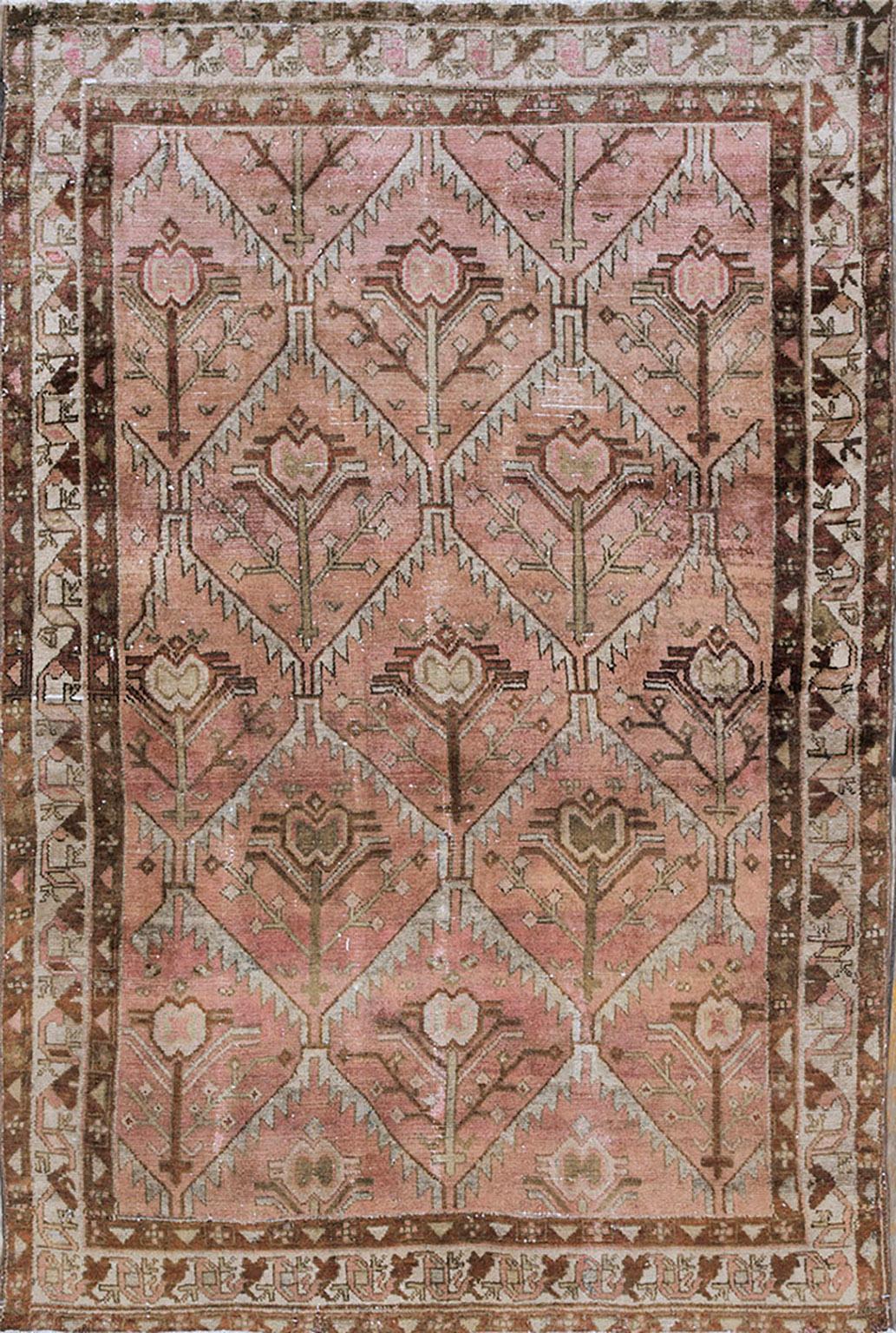 Early 20th Century Persian Malayer Carpet ( 4'4