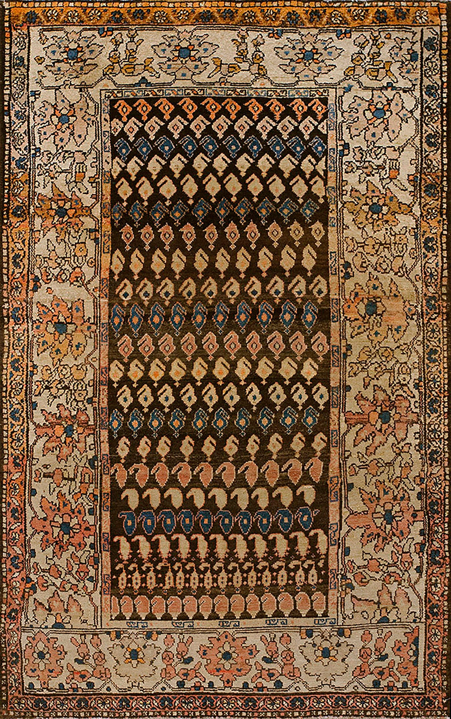 Early 20th Century Persian Malayer Paisley Carpet ( 4' x 6'5" - 122 x 196 ) For Sale