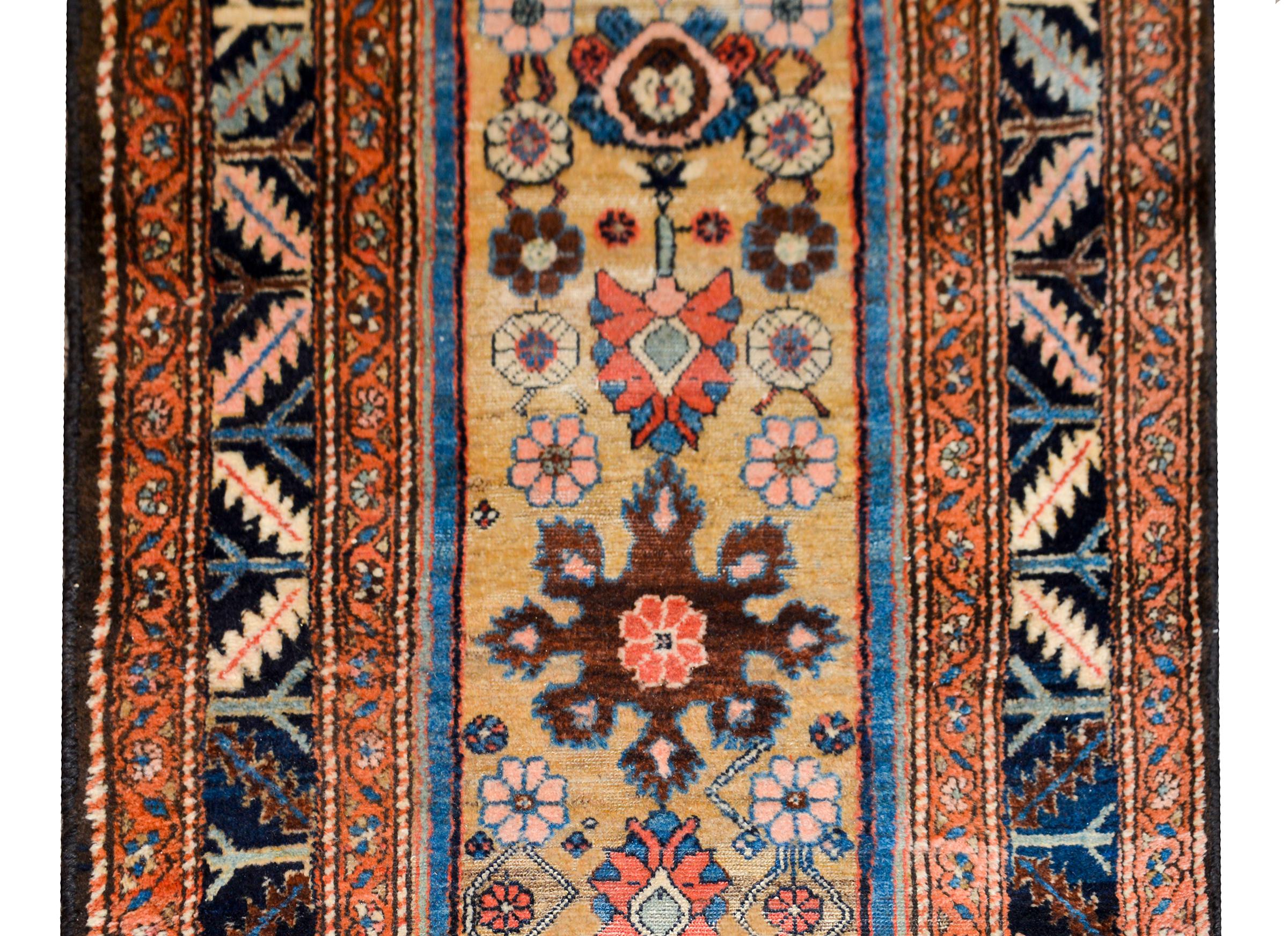 Hand-Knotted Early 20th Century Persian Malayer Rug For Sale