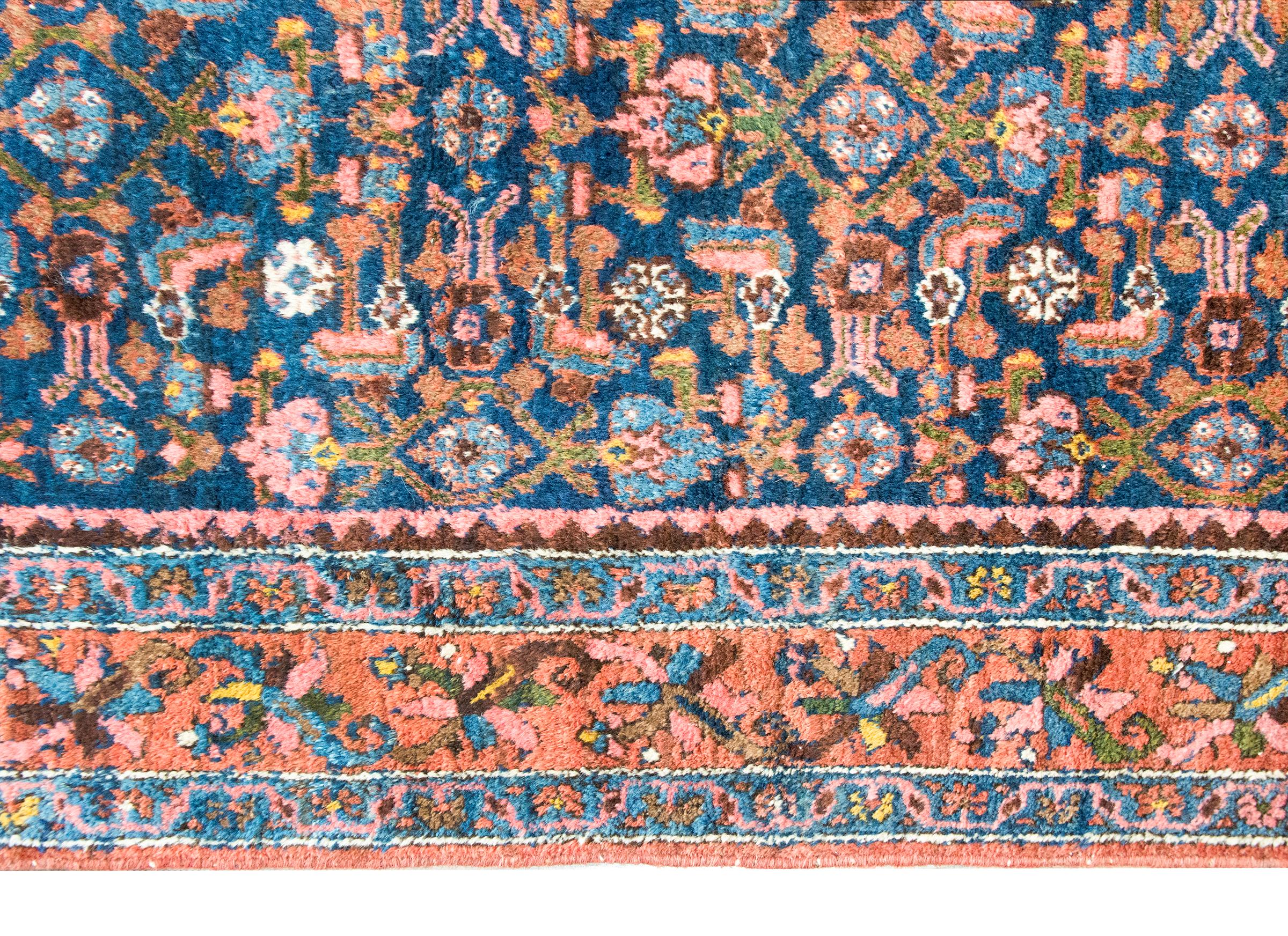 Alfombra persa Malayer de principios del siglo XX Anudado a mano en venta