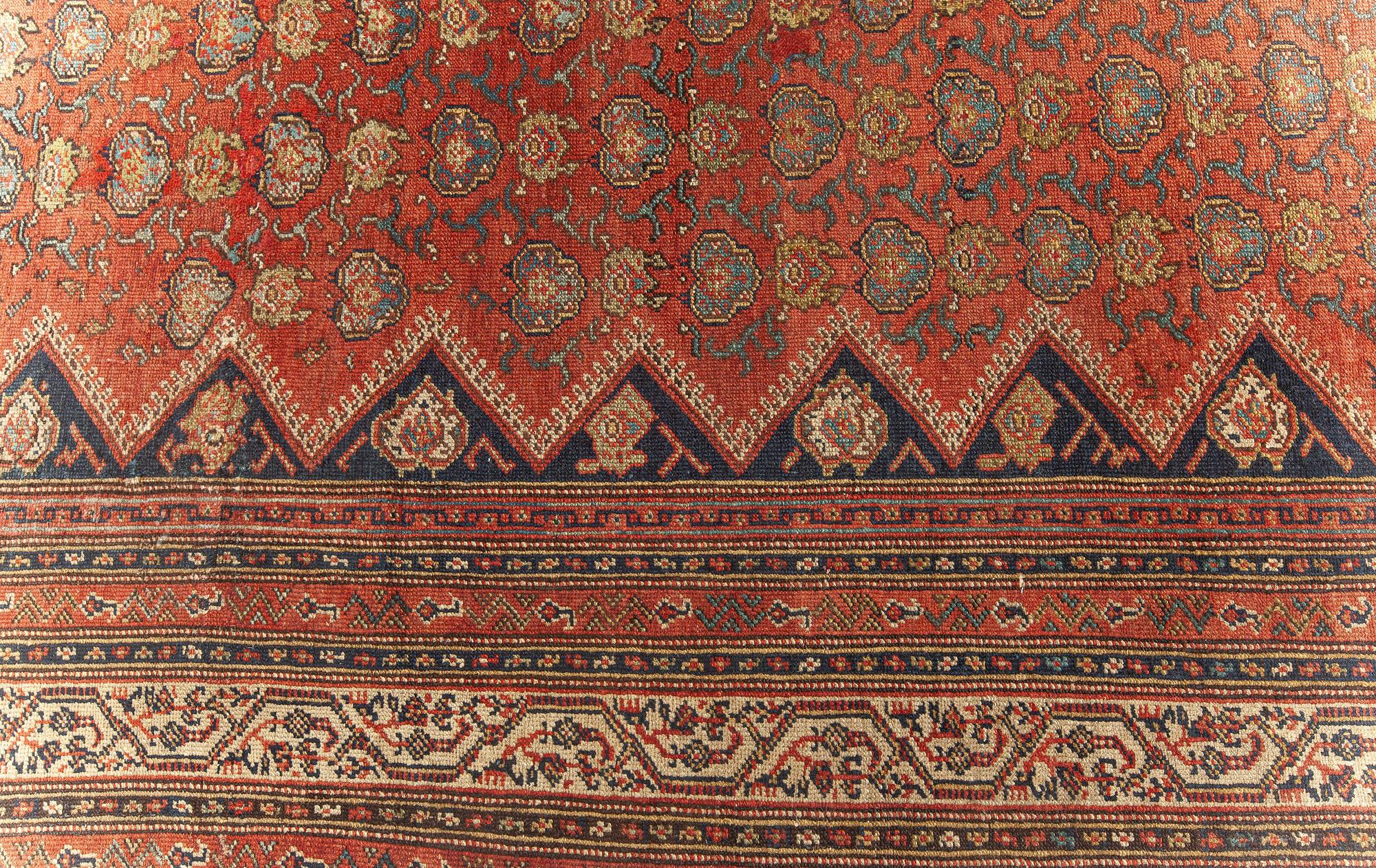 Early 20th Century Persian Malayer Red Wool Rug For Sale 1