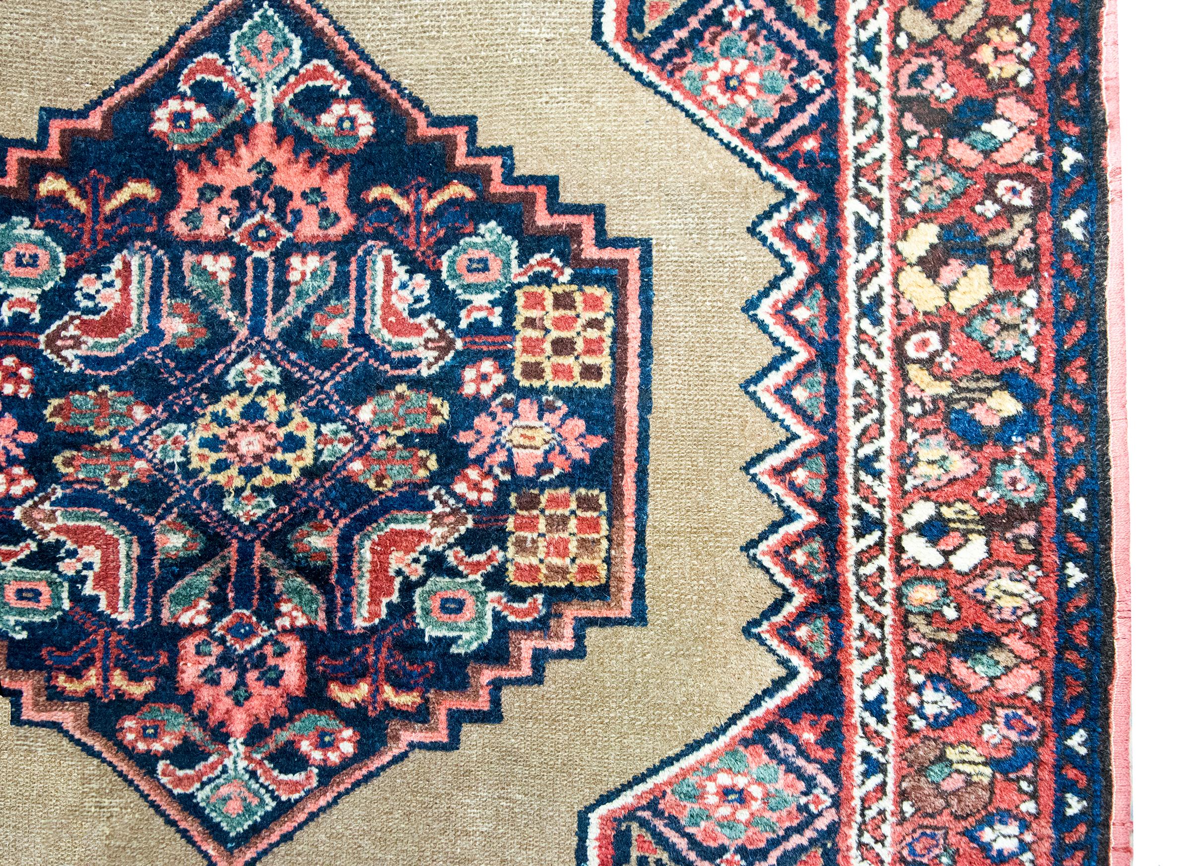 Wool Early 20th Century Persian Malayer Rug For Sale