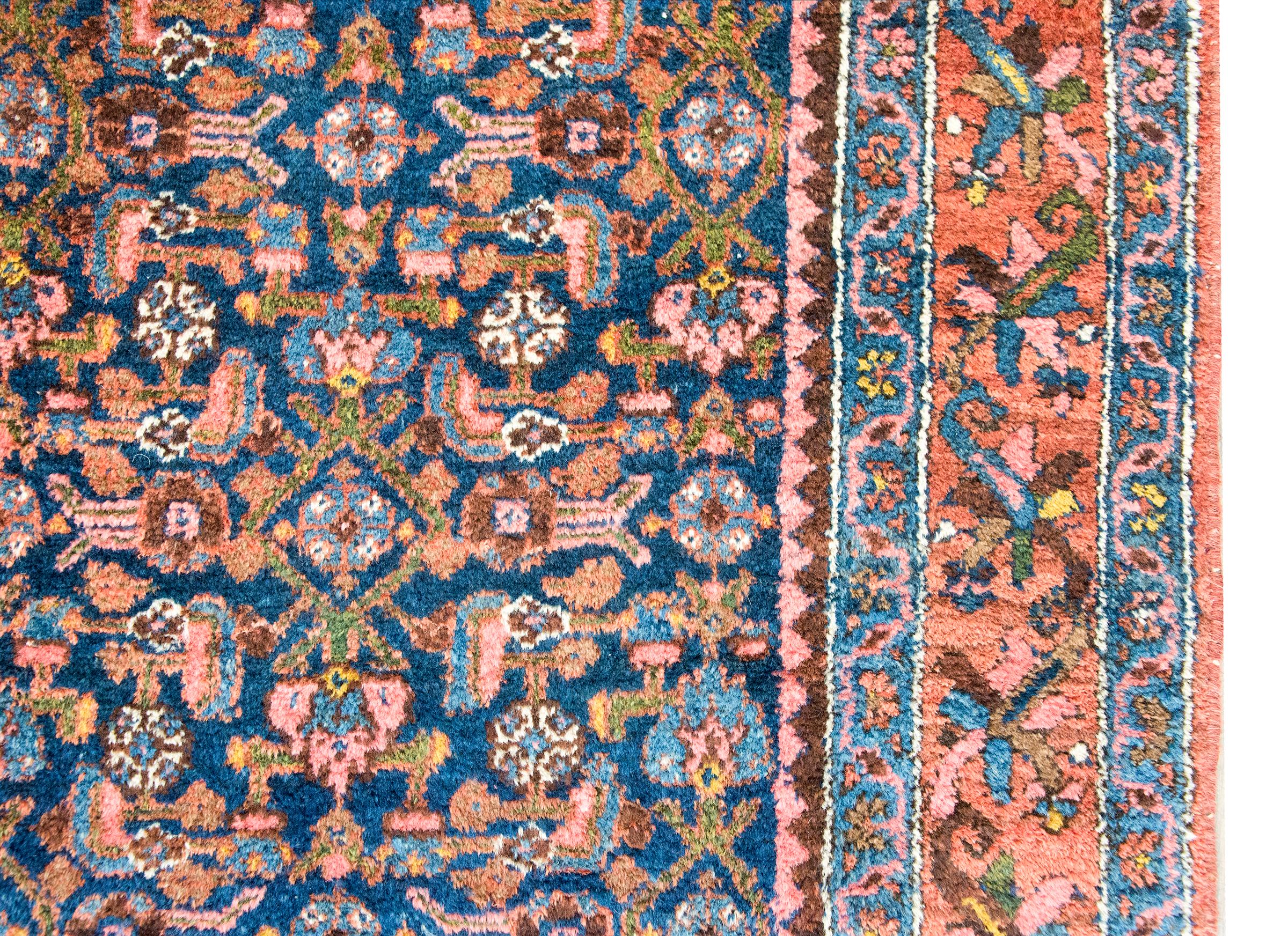 Alfombra persa Malayer de principios del siglo XX en Bueno estado para la venta en Chicago, IL