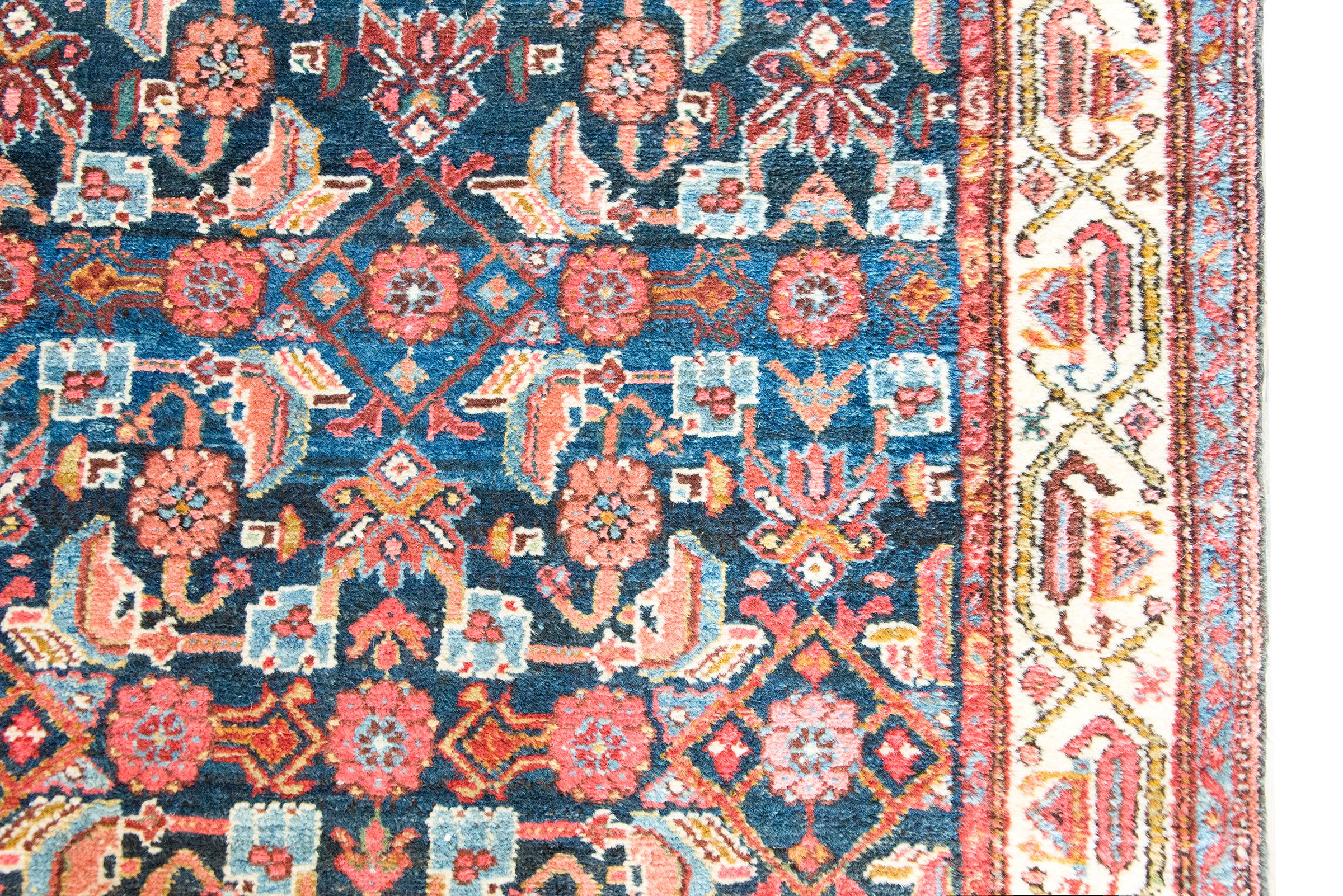 Alfombra persa Malayer de principios del siglo XX en Bueno estado para la venta en Chicago, IL