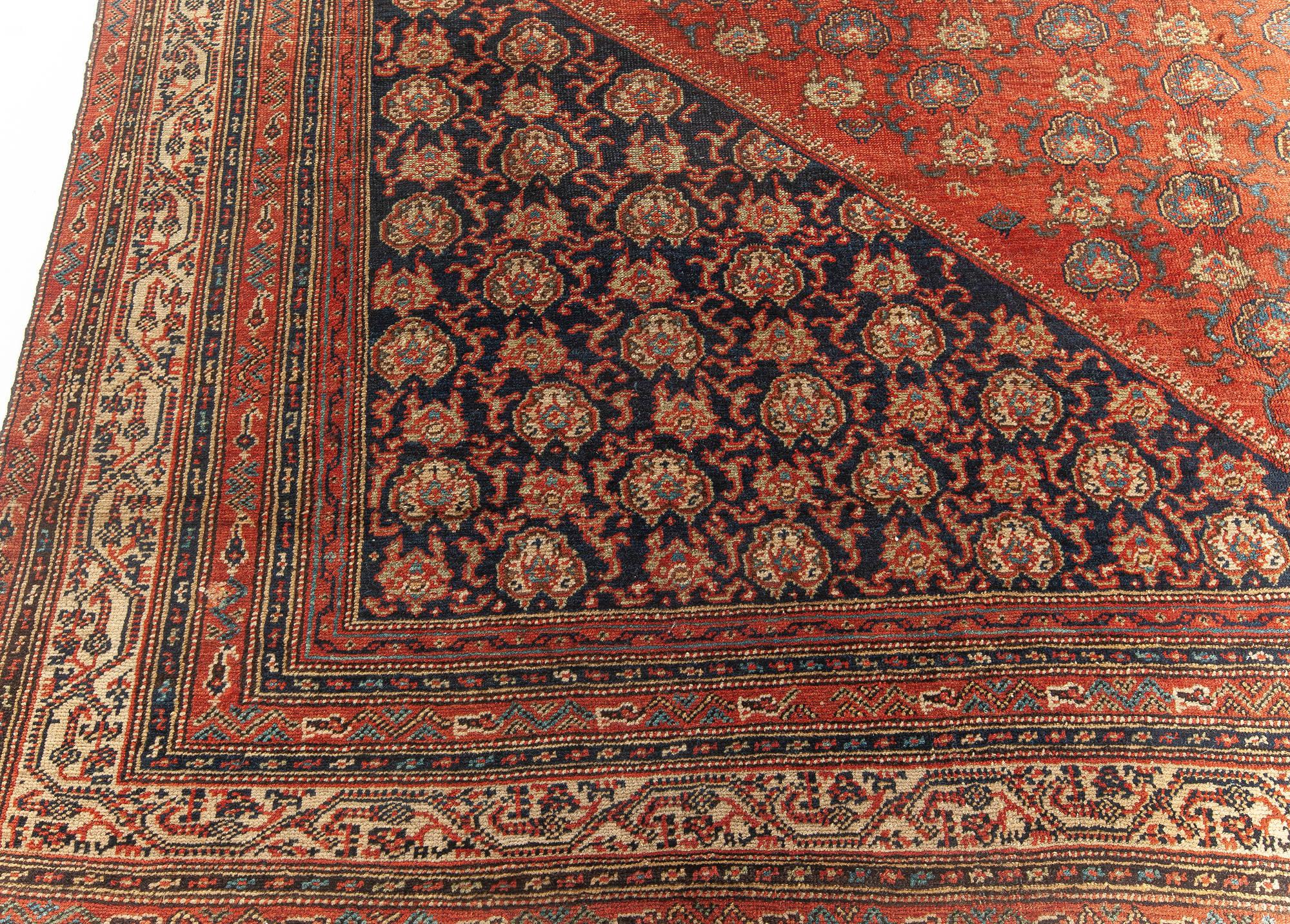 Early 20th Century Persian Malayer Red Wool Rug For Sale 2
