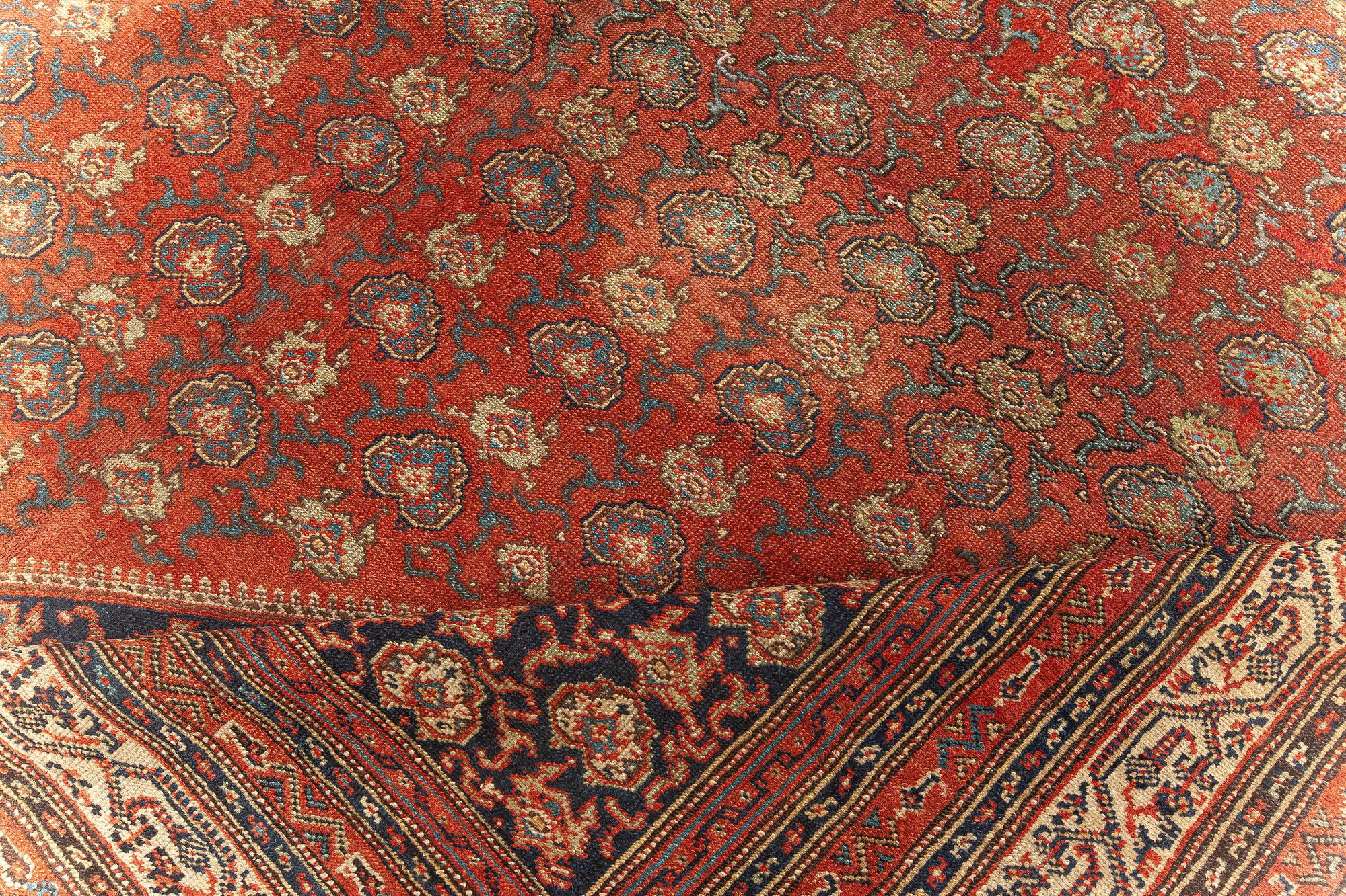 Early 20th Century Persian Malayer Red Wool Rug For Sale 3