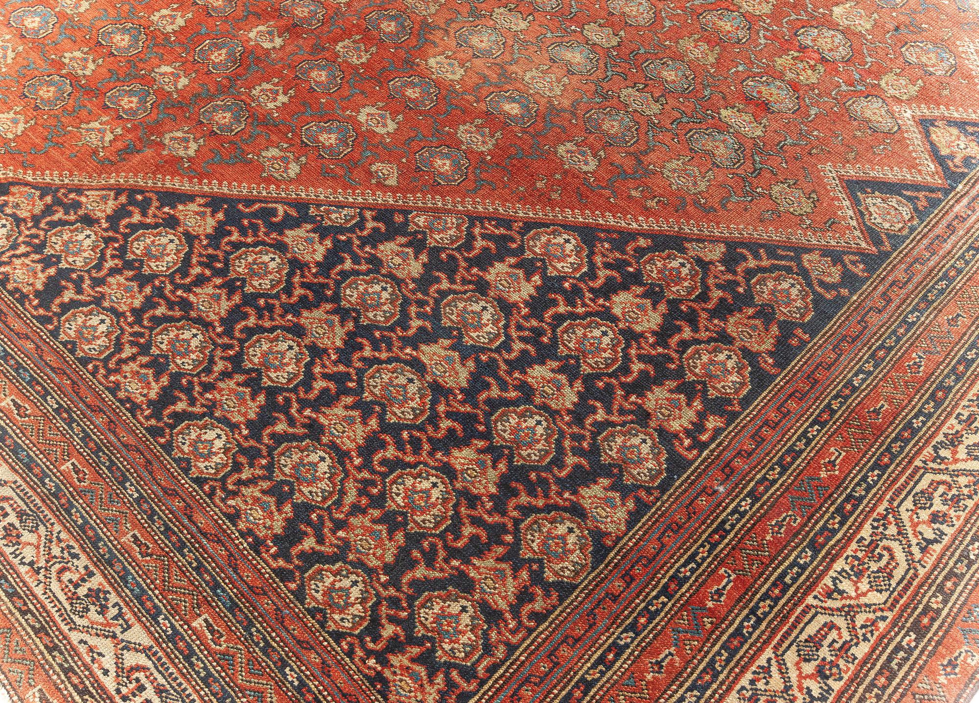 Early 20th Century Persian Malayer Red Wool Rug For Sale 4