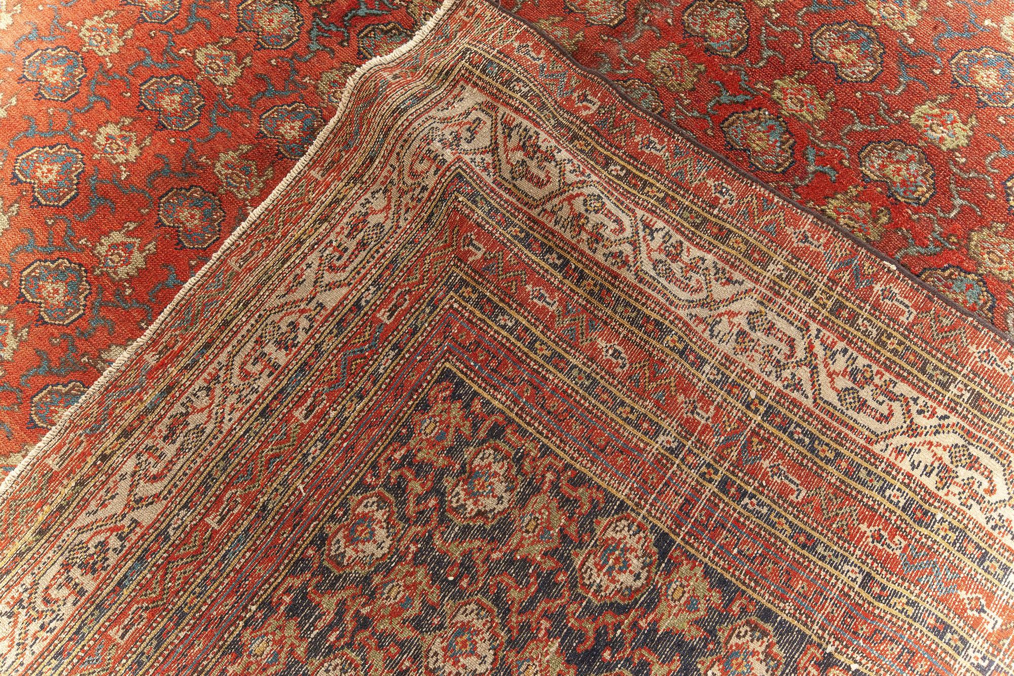 Early 20th Century Persian Malayer Red Wool Rug For Sale 5