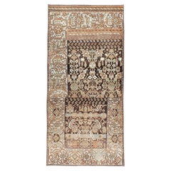 Antique Early 20th Century Persian Malayer Sampler Accent Rug