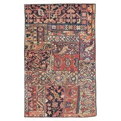 Antique Early 20th Century Persian Malayer Sampler Rug