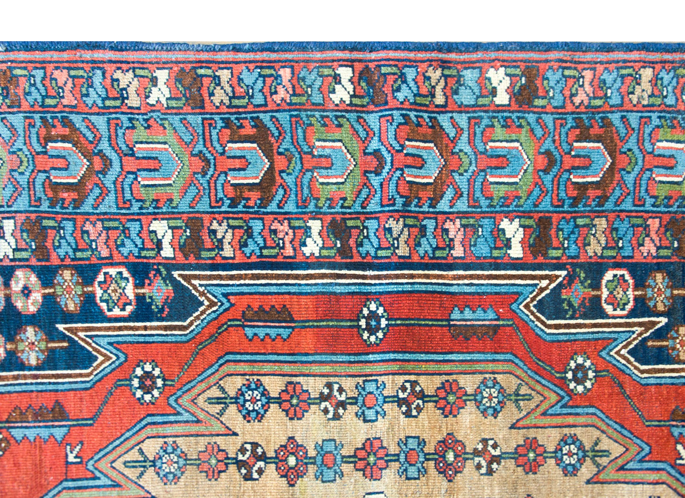Early 20th Century Persian Mazleghan Rug For Sale 3