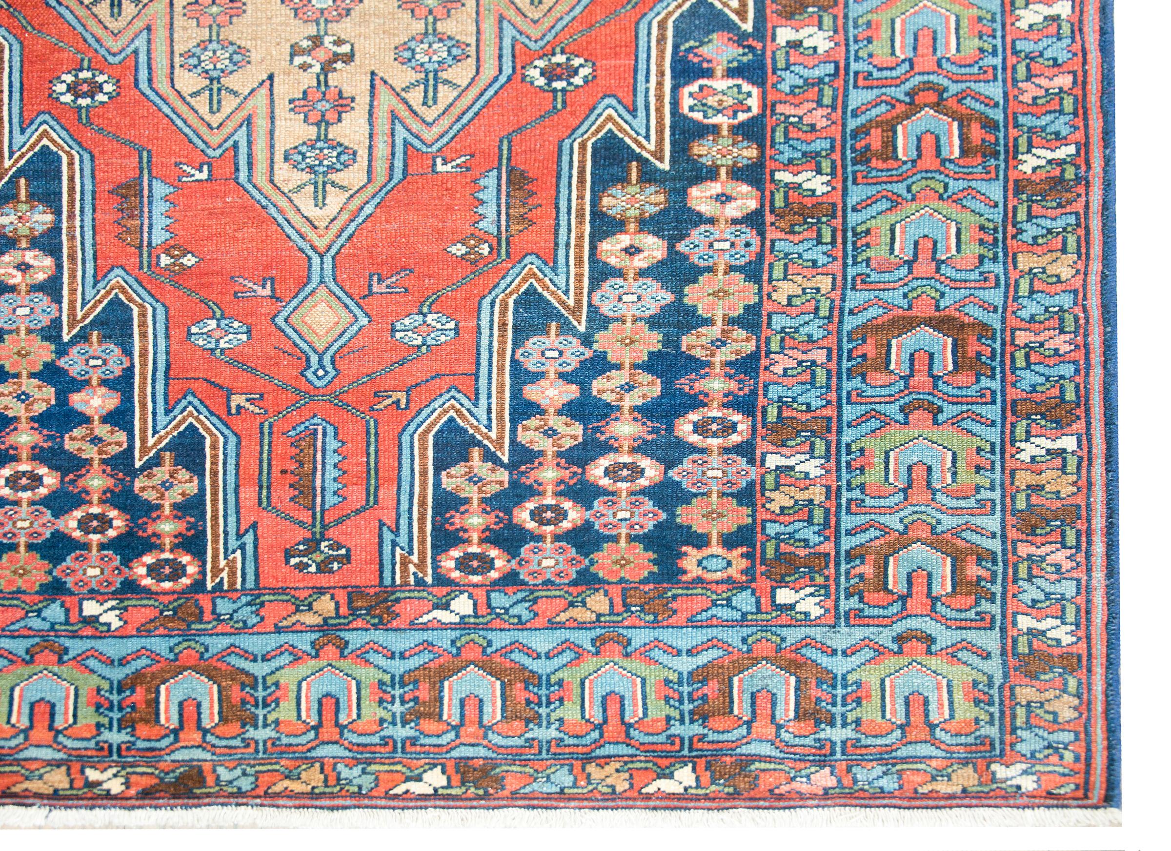Early 20th Century Persian Mazleghan Rug For Sale 5