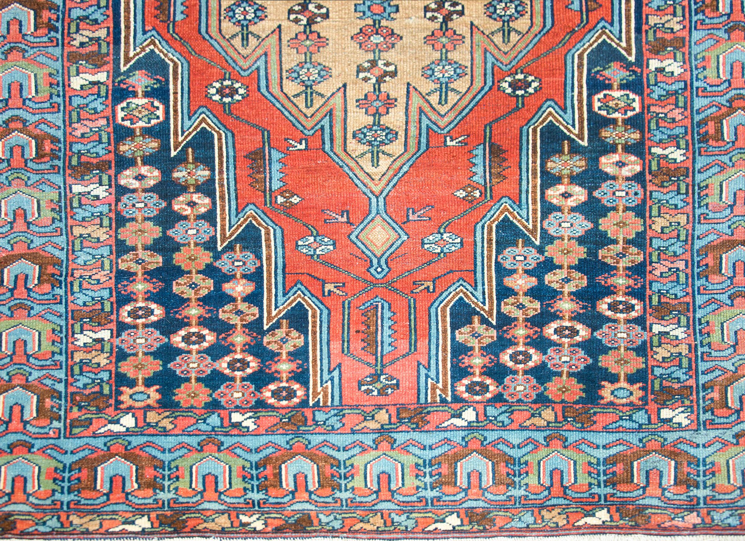 Early 20th Century Persian Mazleghan Rug For Sale 1