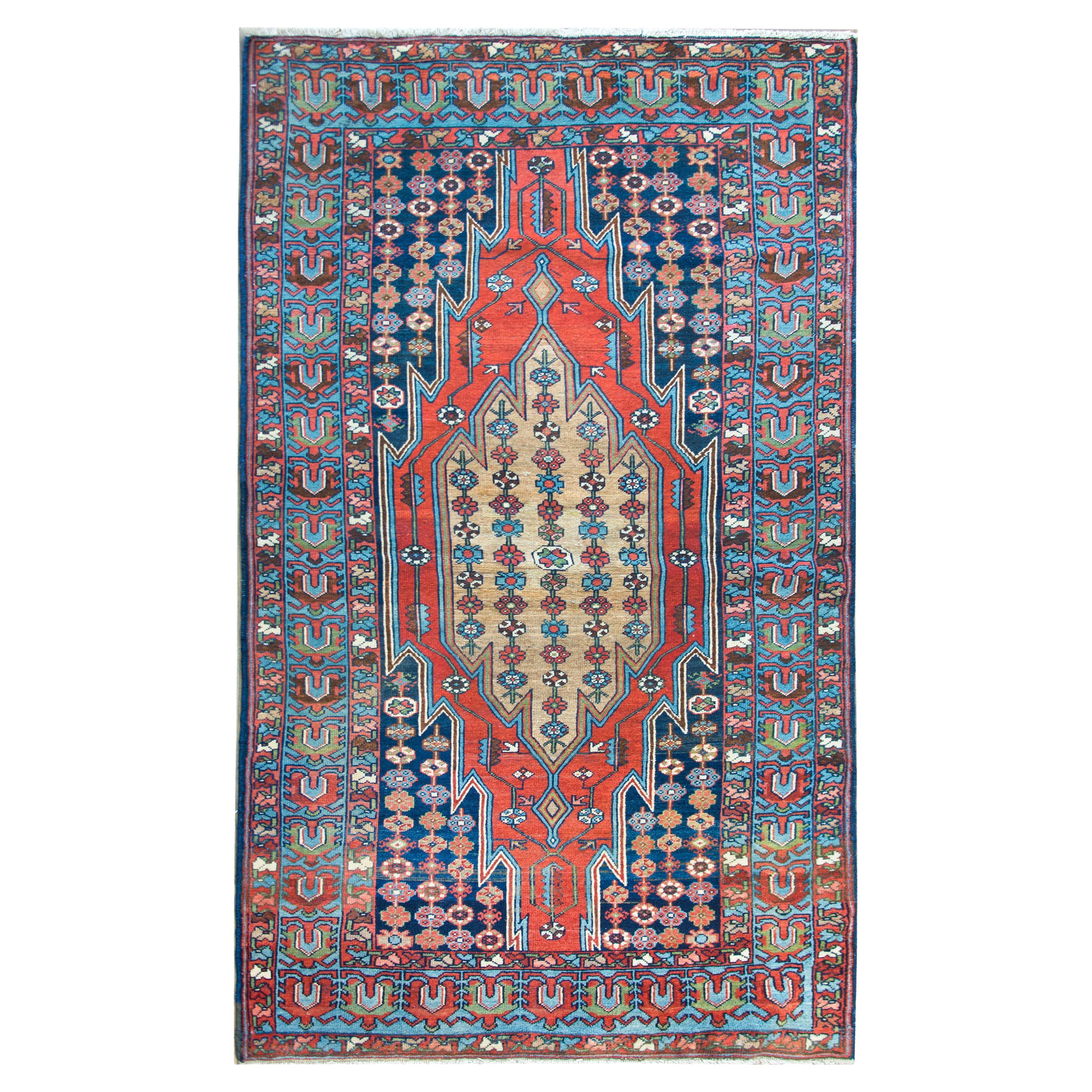 Early 20th Century Persian Mazleghan Rug For Sale