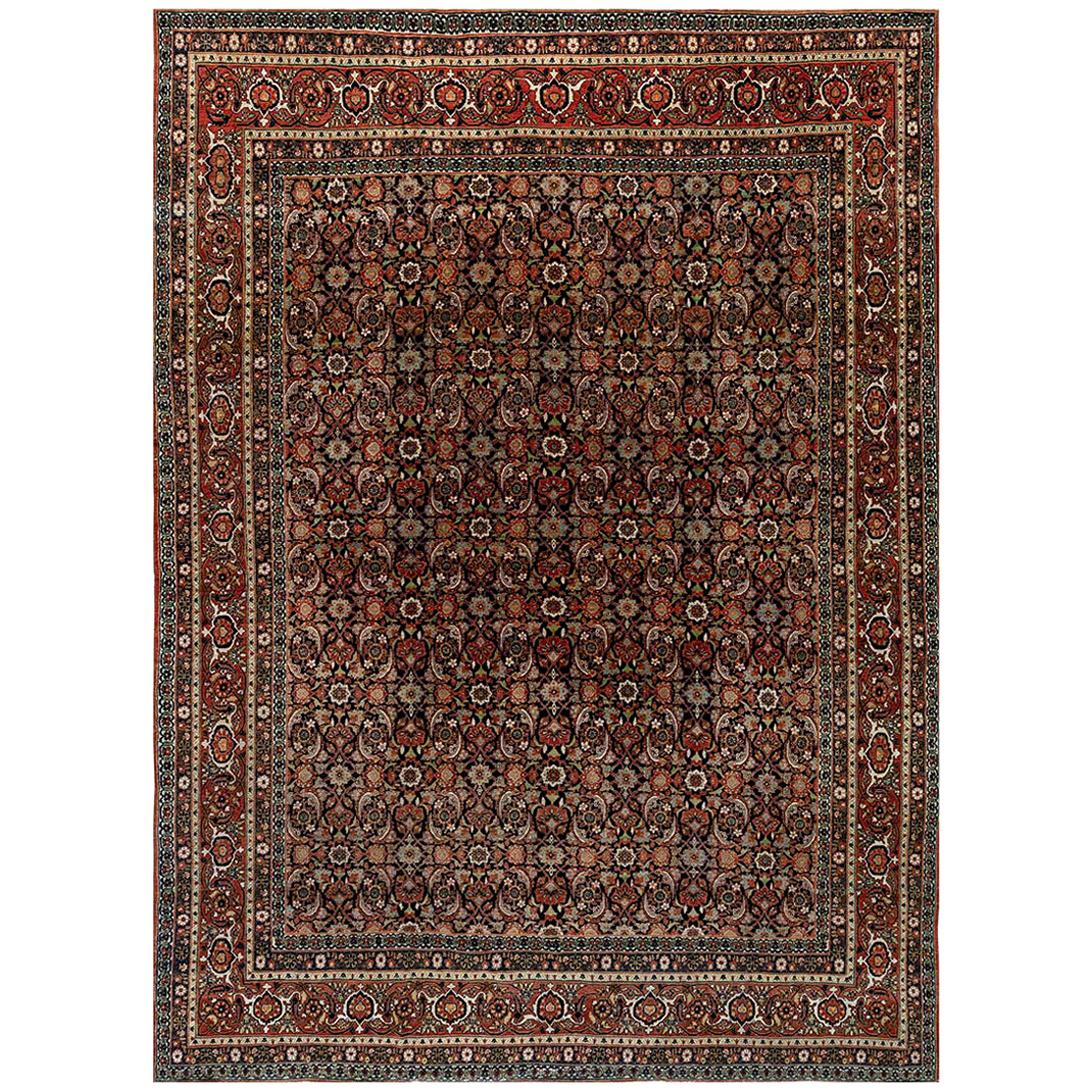 Early 20th Century Persian Meshad Rug For Sale