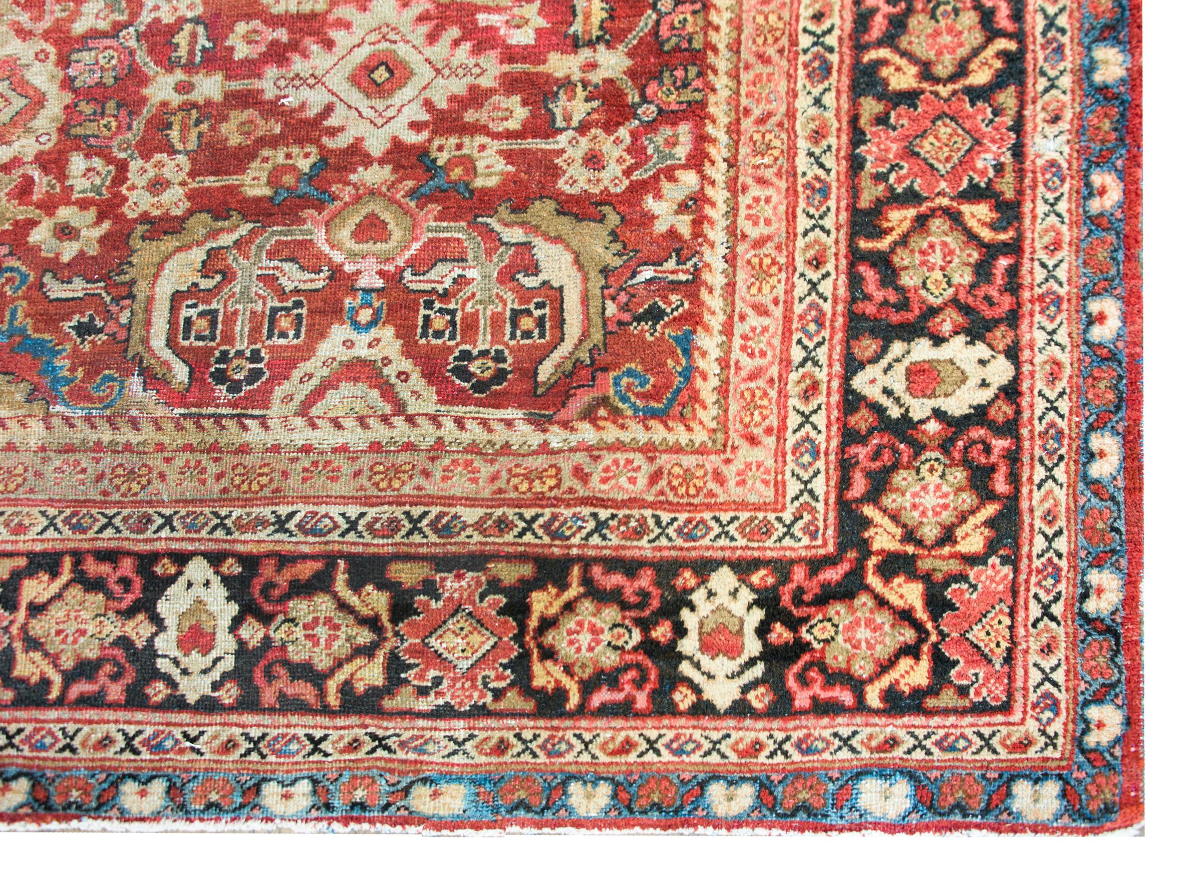 Early 20th Century Persian Meshkabad Rug For Sale 6