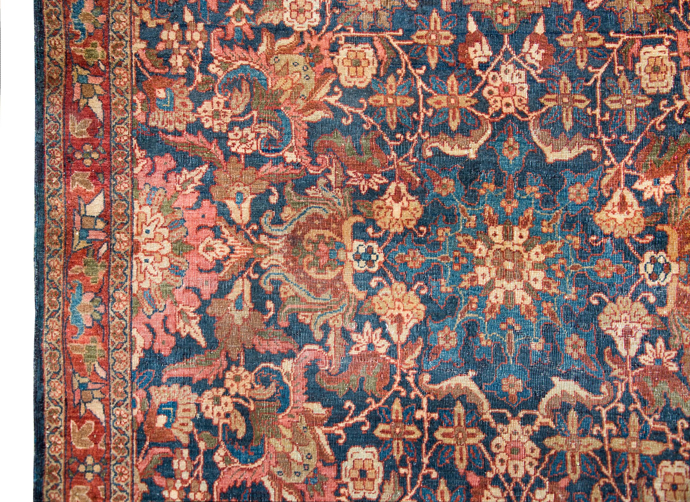 Mid-20th Century Early 20th Century Persian Meshkabad Rug For Sale