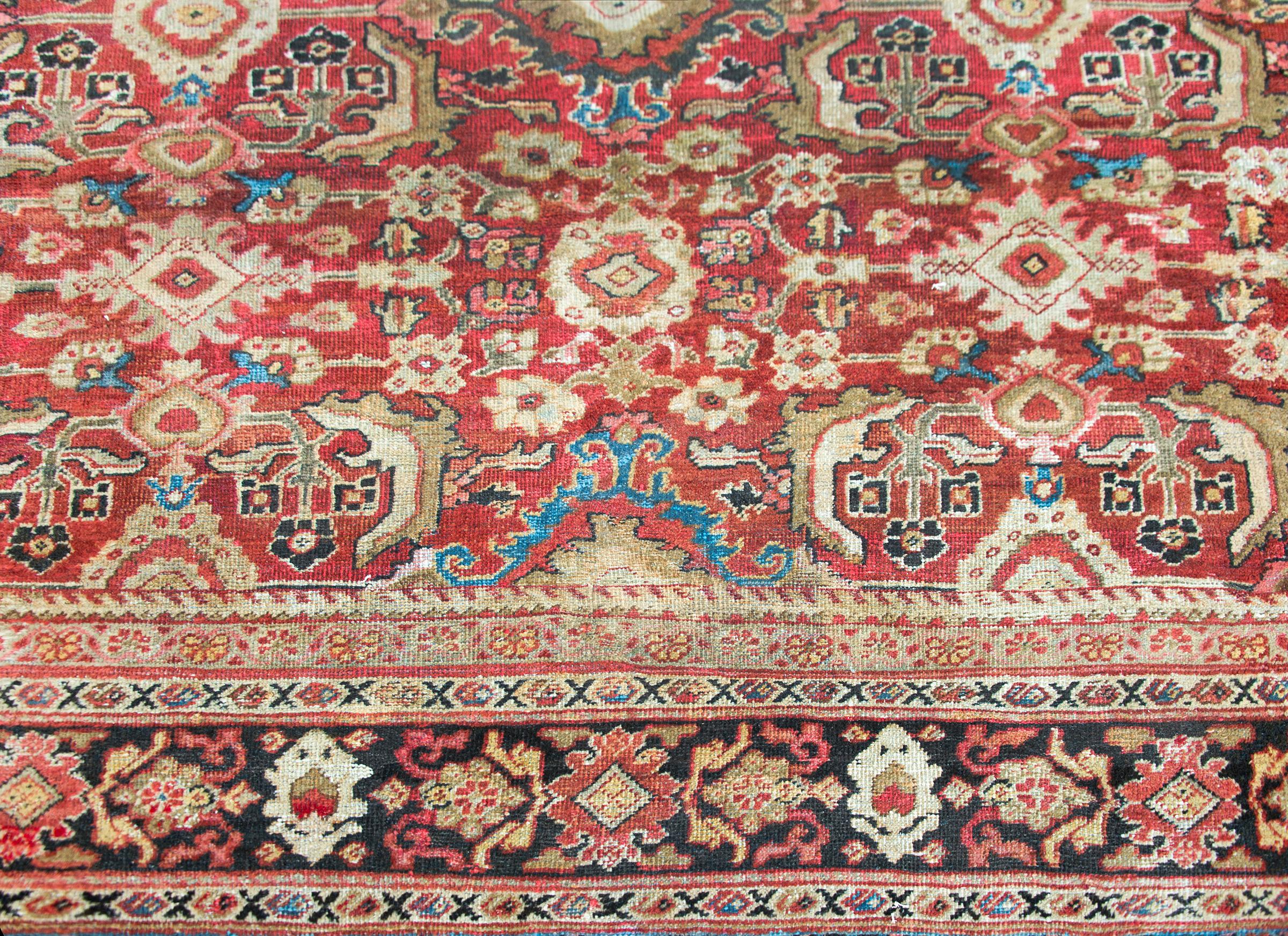 Early 20th Century Persian Meshkabad Rug For Sale 1