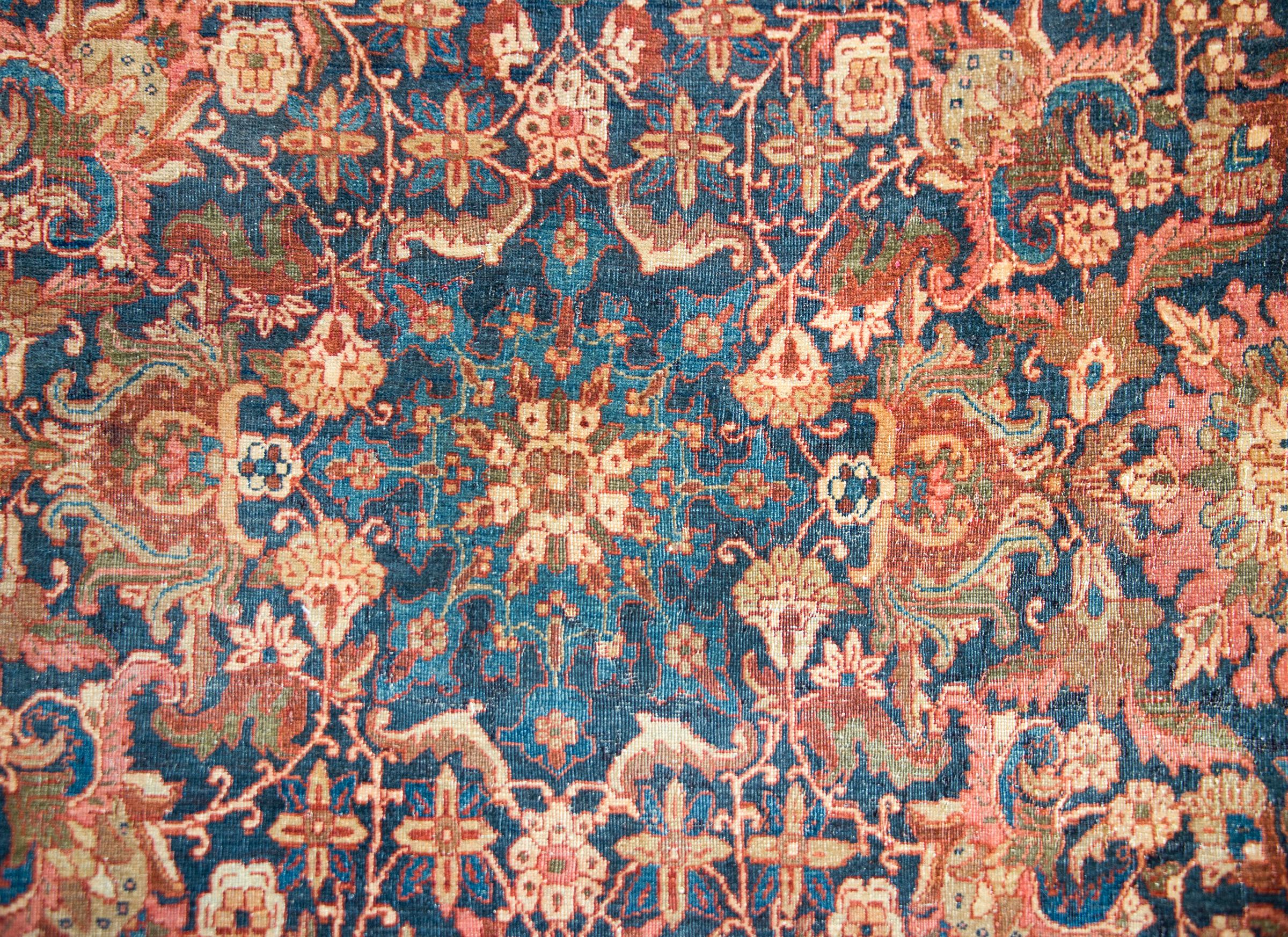 Early 20th Century Persian Meshkabad Rug For Sale 2