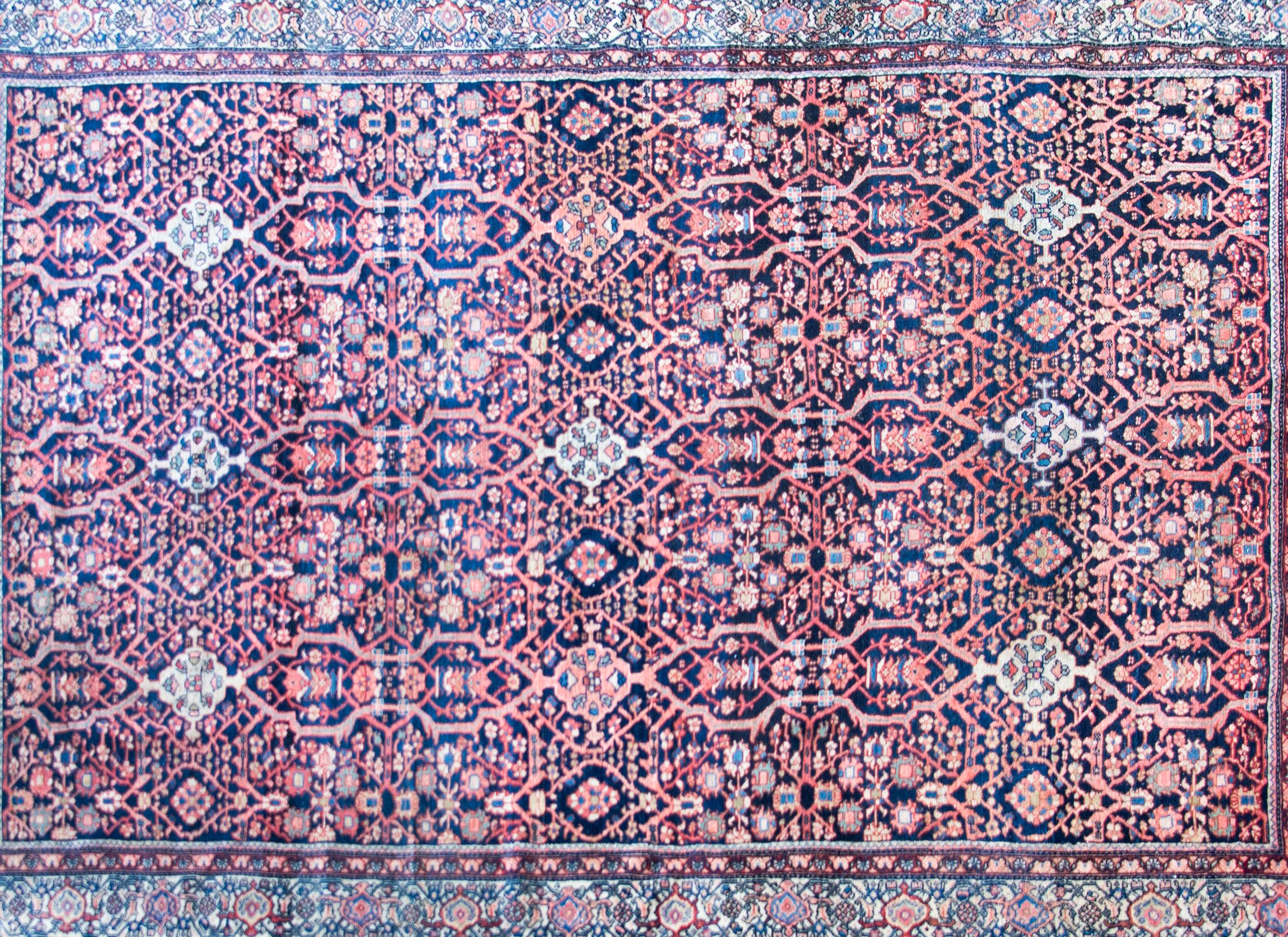 Hand-Knotted Early 20th Century Persian Mission Malayer Rug
