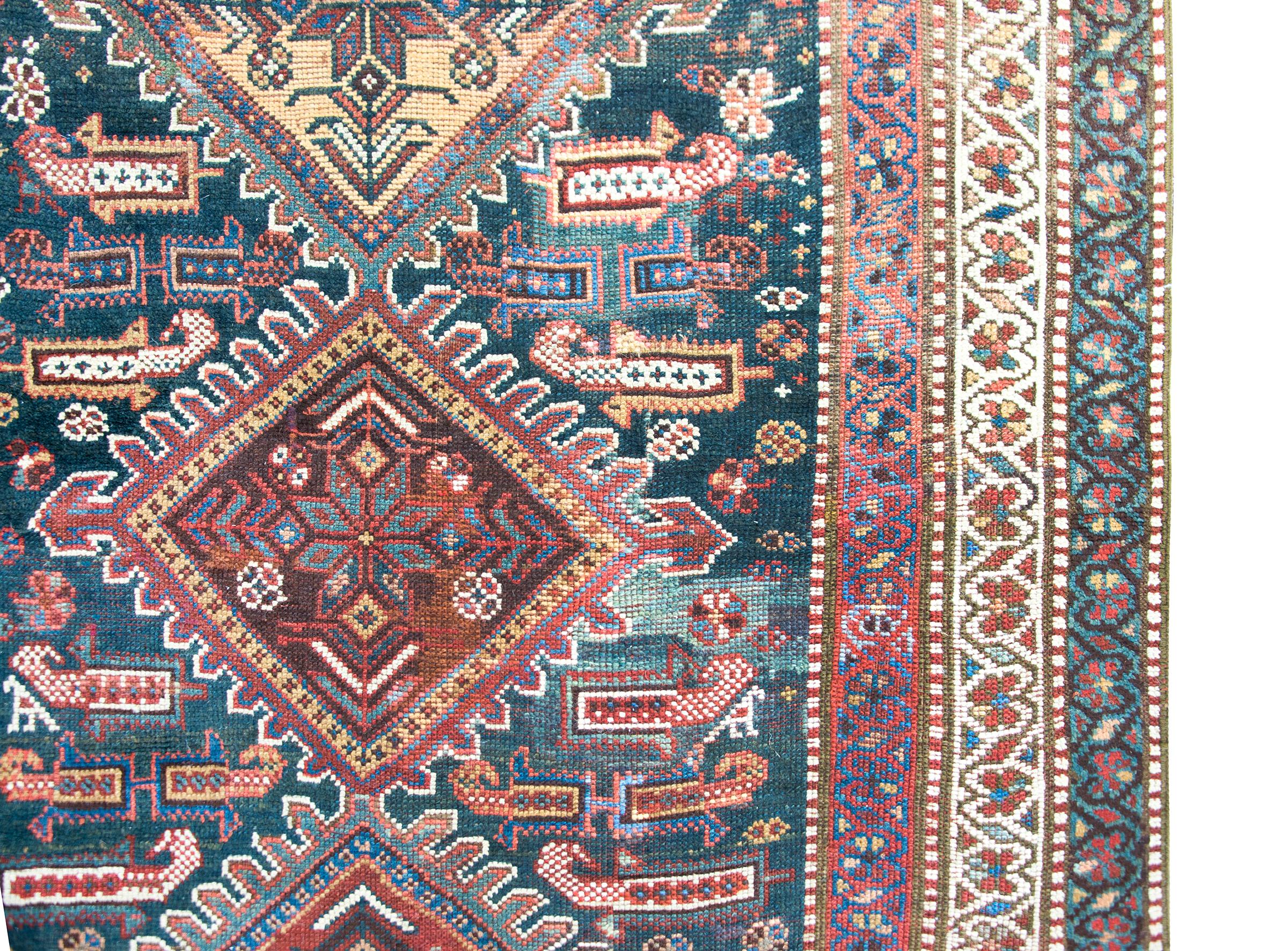 Early 20th Century Persian Qashqai Runner For Sale 3
