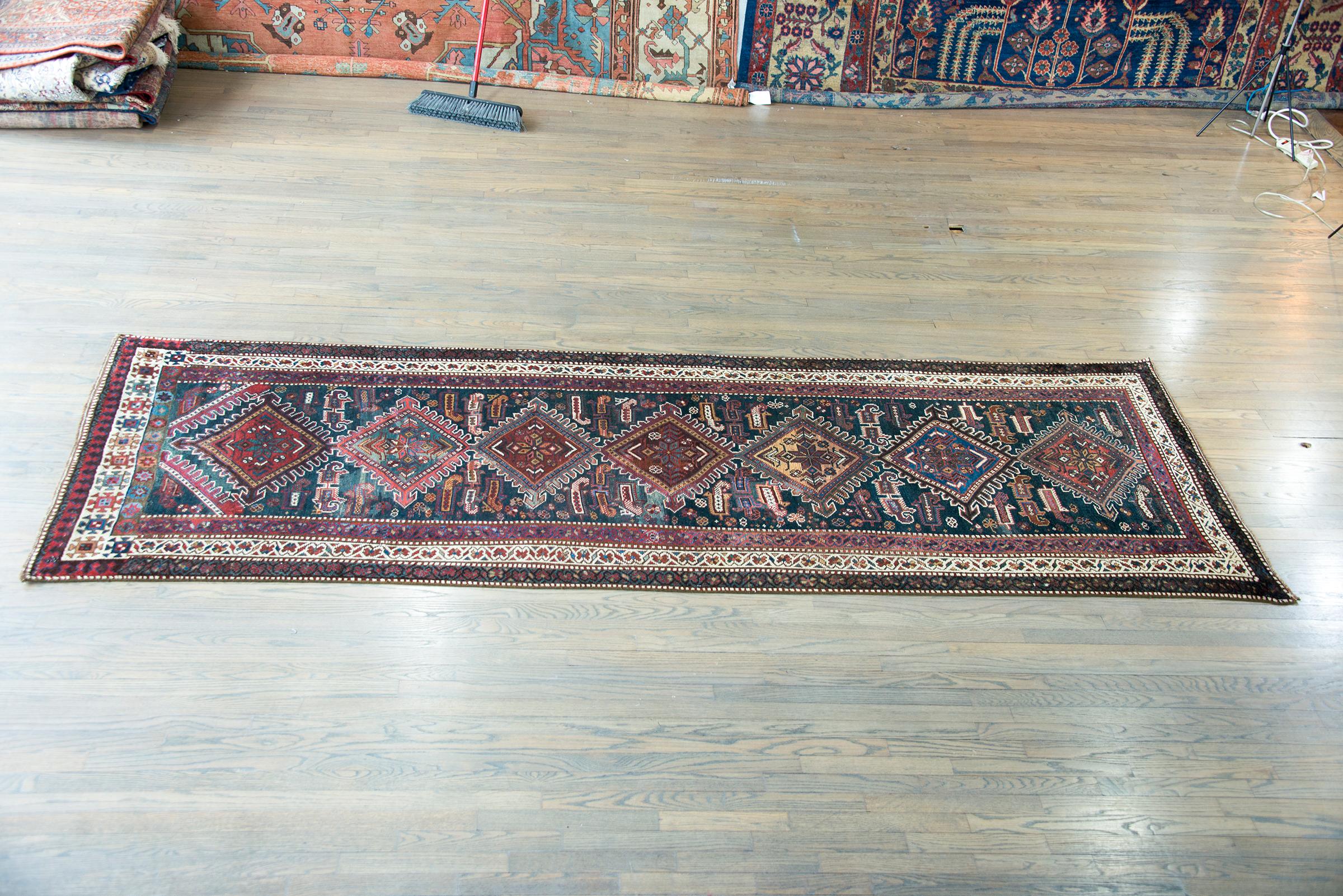 Early 20th Century Persian Qashqai Runner For Sale 7
