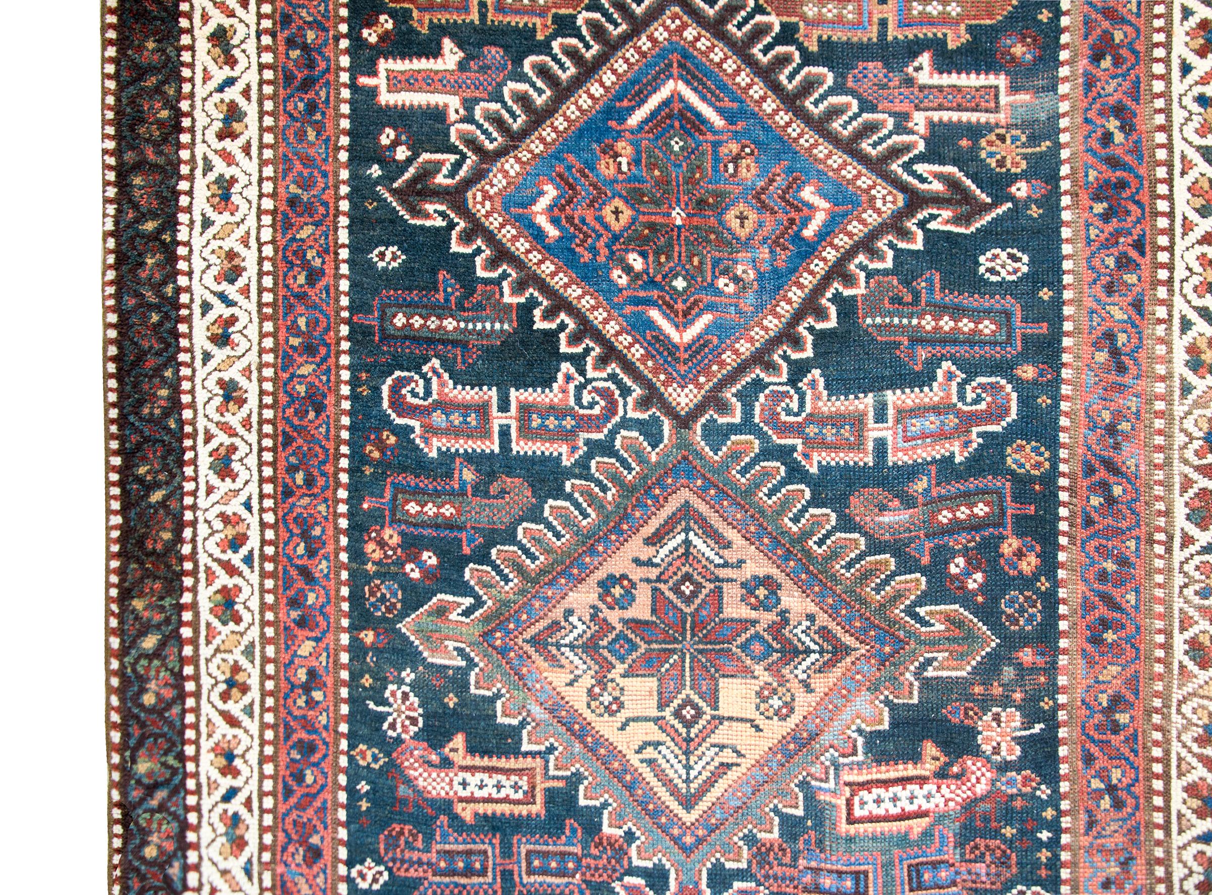 Early 20th Century Persian Qashqai Runner In Good Condition For Sale In Chicago, IL