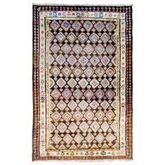 Early 20th Century Persian Qazvin Kilim