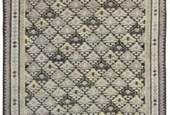 Early 20th Century Persian Qazvin Kilim Rug