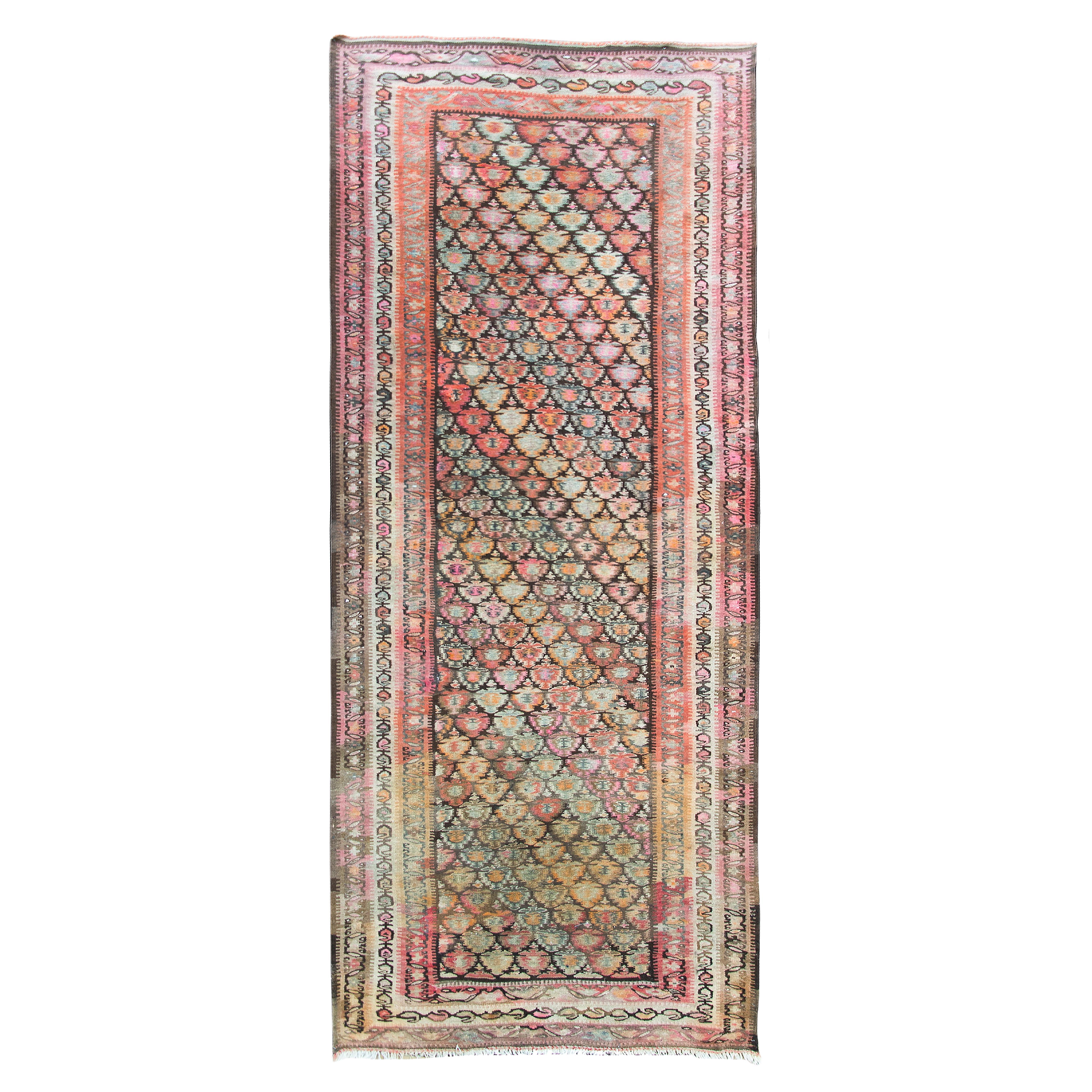 Early 20th Century Persian Qazvin Kilim Rug