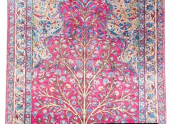 Early 20th Century Persian Qum Silk Prayer Rug