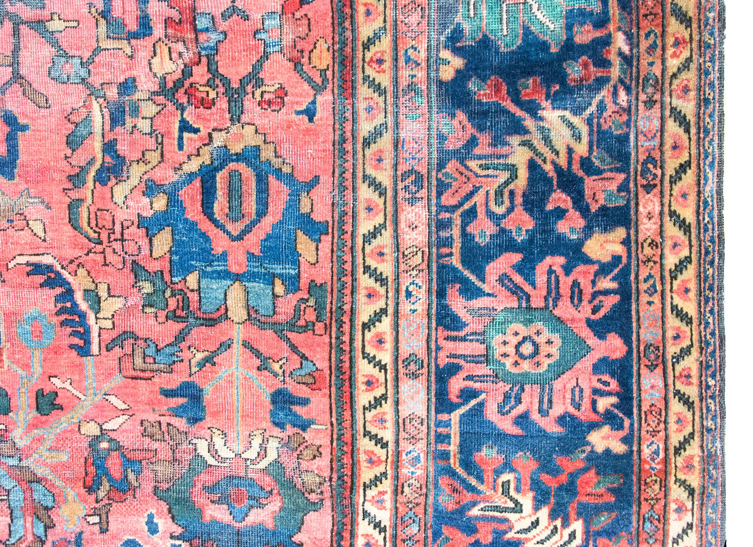 Wool Early 20th Century Persian Sarouk Farahan For Sale
