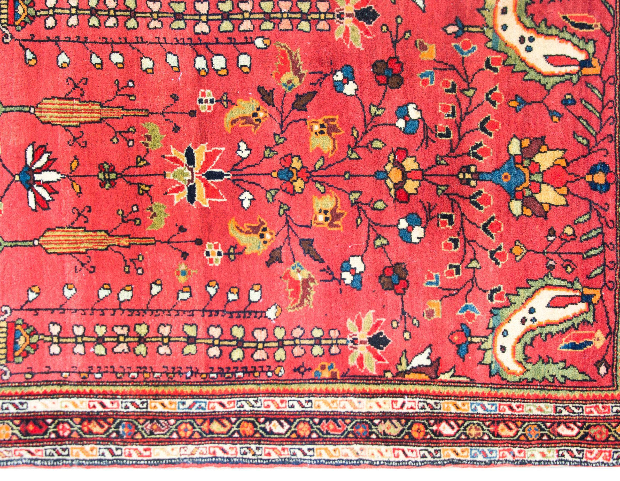 Hand-Knotted Early 20th Century Persian Sarouk Farahan Rug For Sale