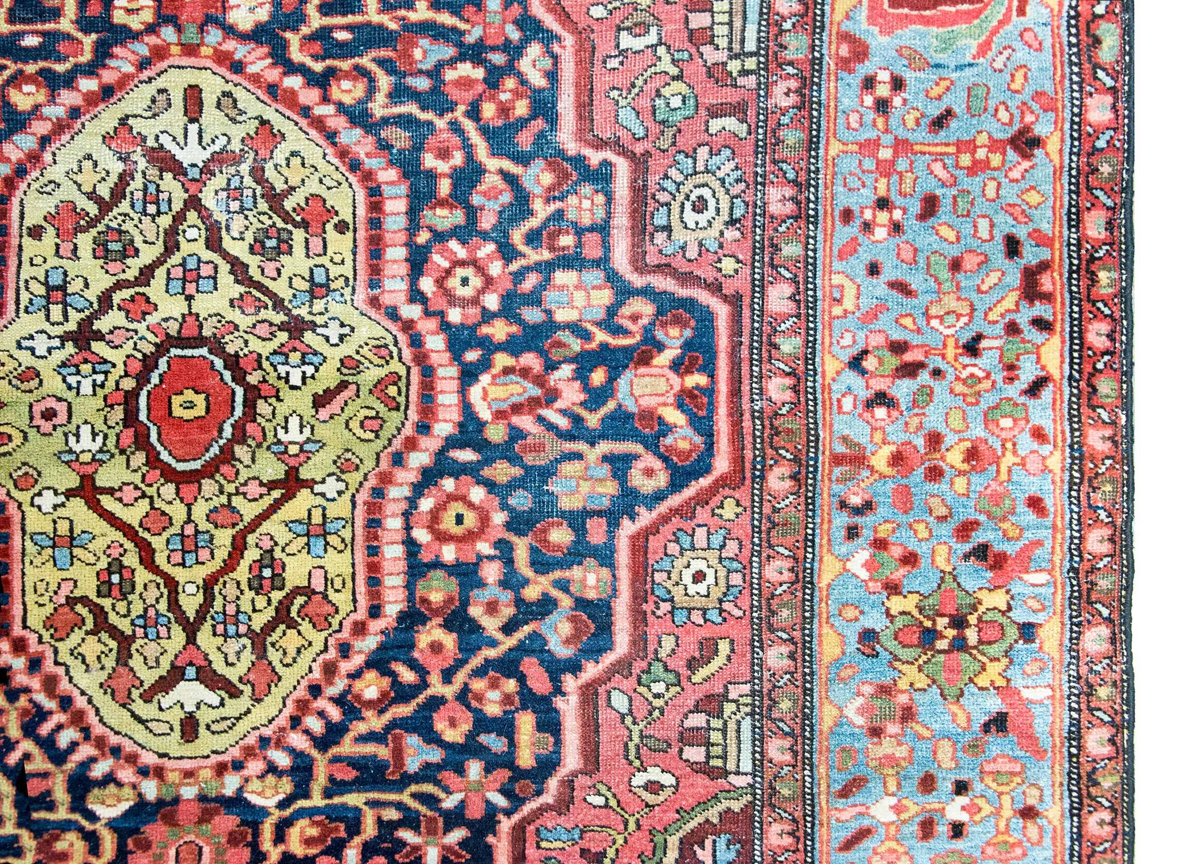 Inizio XX secolo Tappeto persiano Sarouk Farahan dei primi del Novecento in vendita