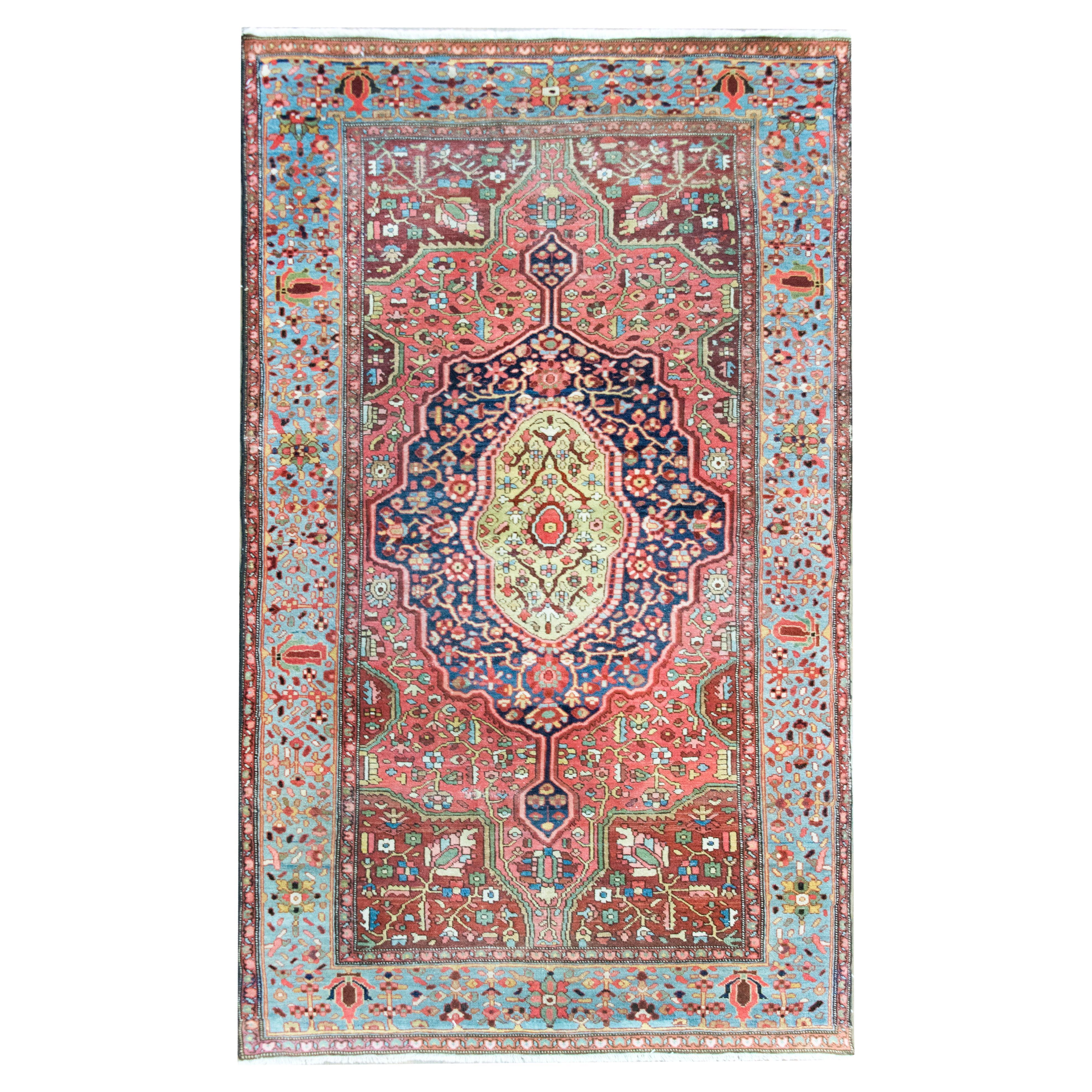 Early 20th Century Persian Sarouk Farahan Rug