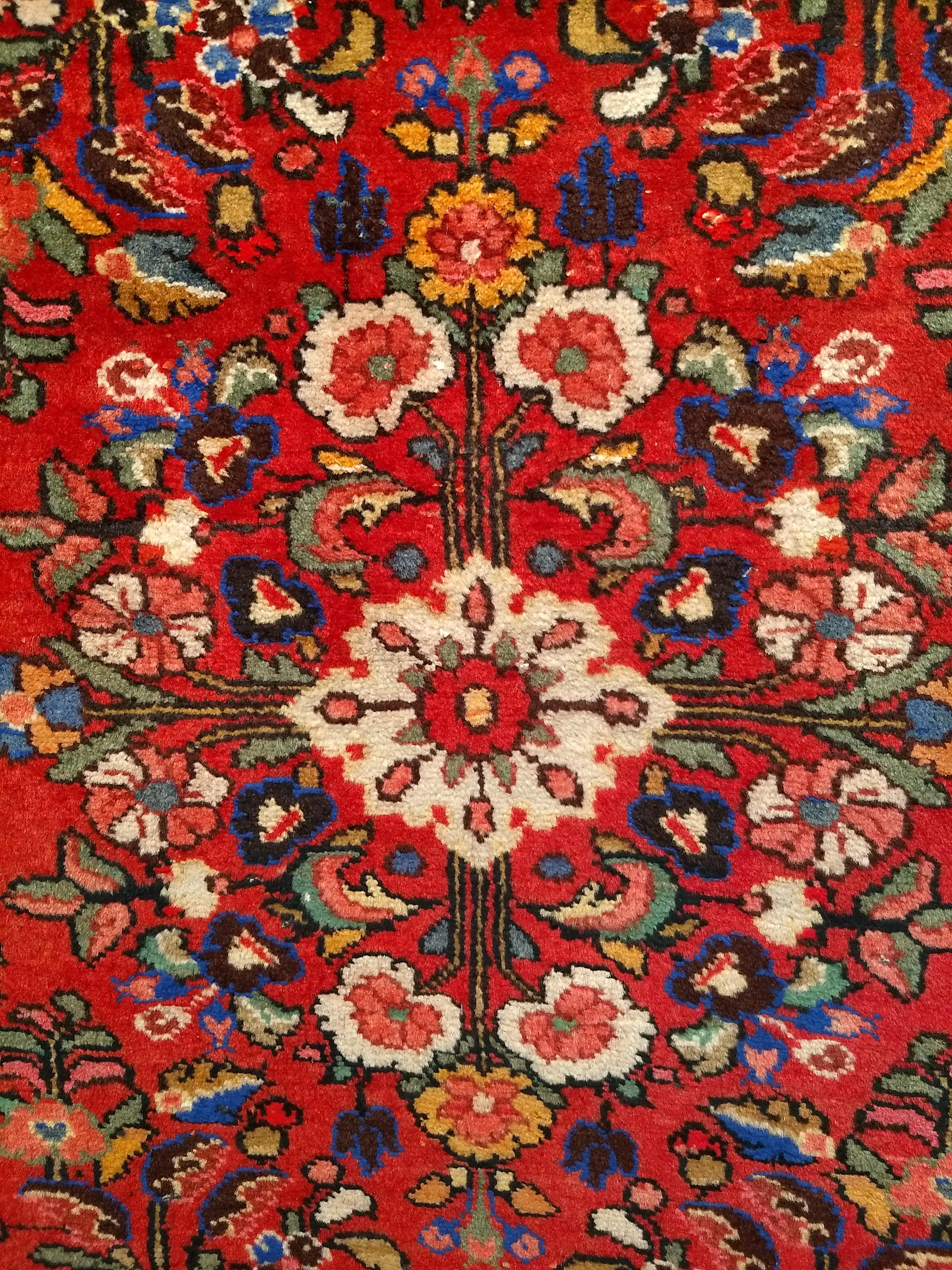 Persischer Sarouk- Lilien-Teppich aus dem frühen 20. Jahrhundert im Angebot 6