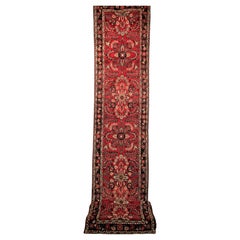 Early 20th Century Persian Sarouk Lilian Long Runner