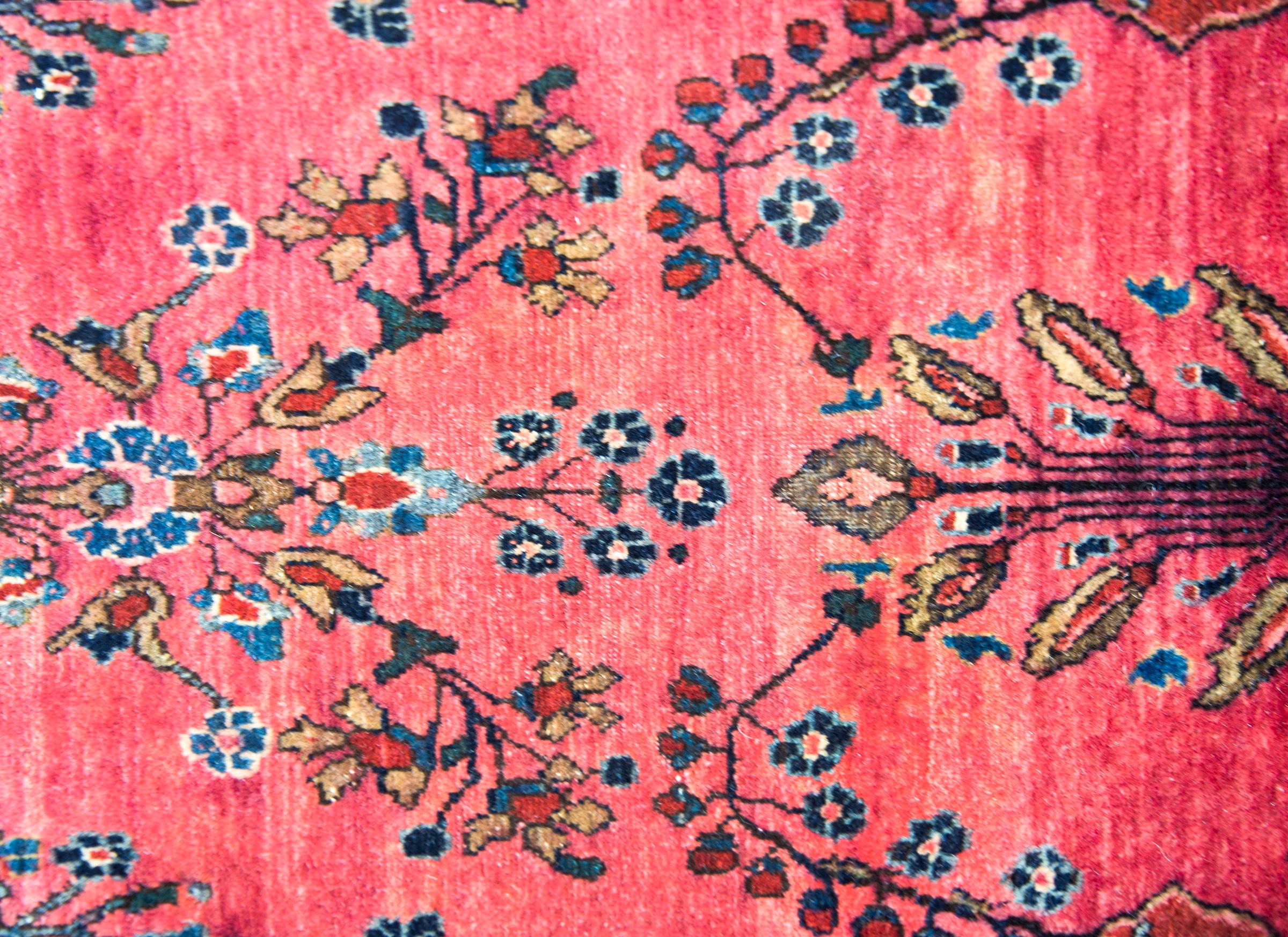 Early 20th Century Persian Sarouk Mohajeran Rug For Sale 3