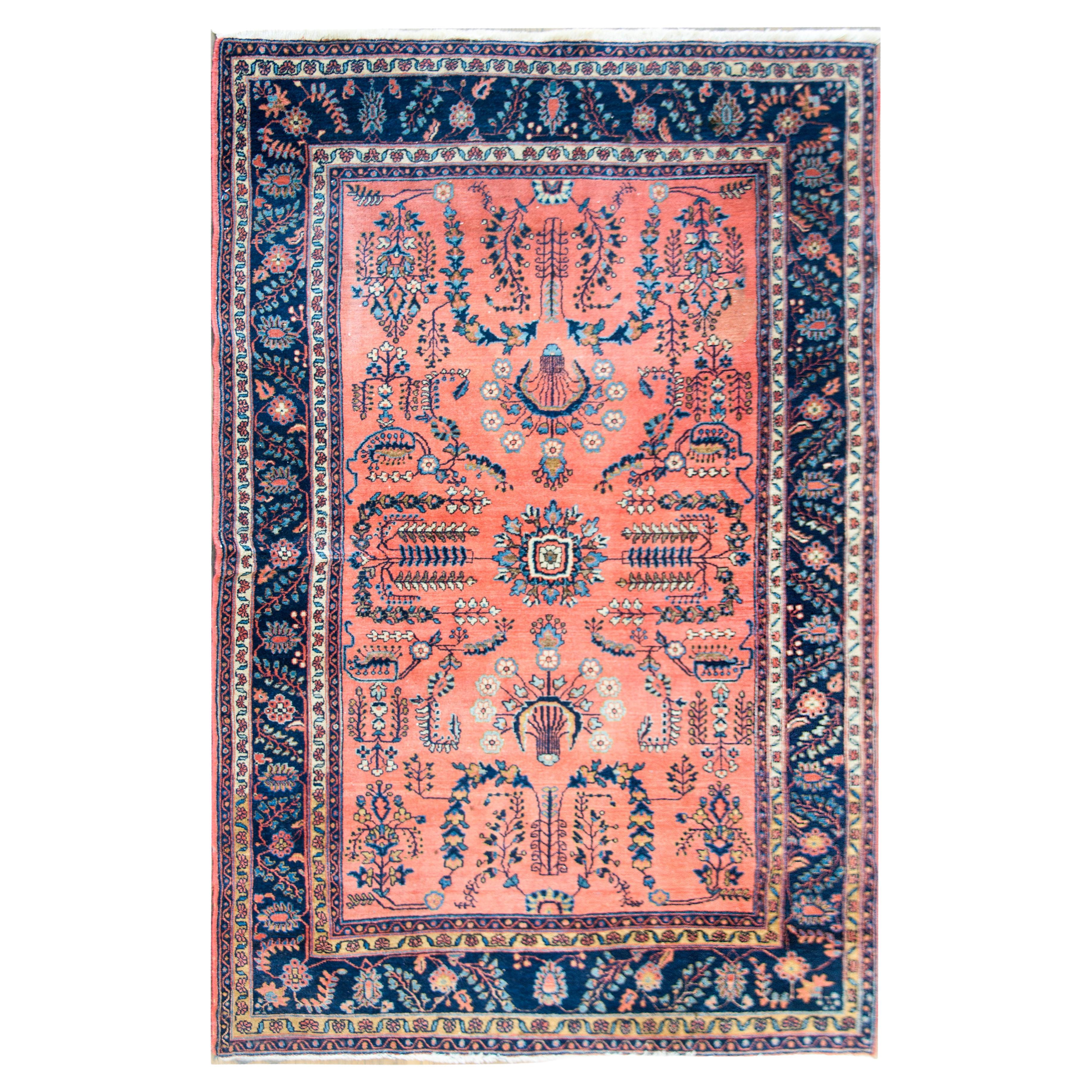 Early 20th Century Persian Sarouk Mohajeran Rug