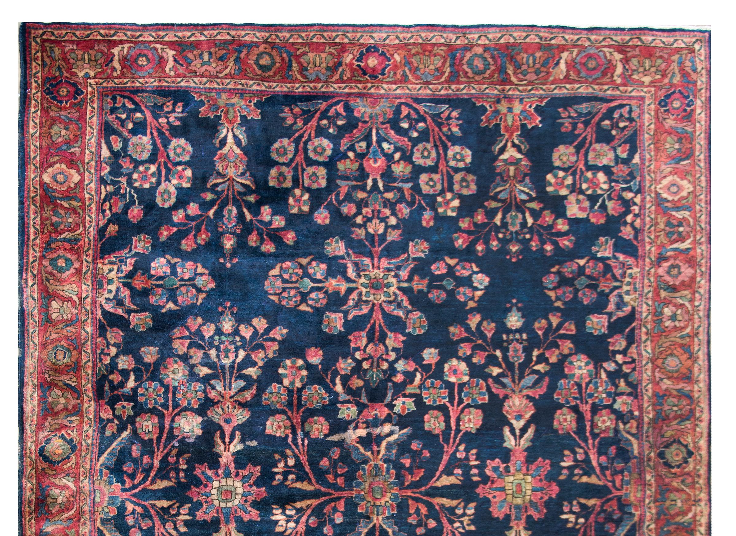 Sarouk Farahan Early 20th Century Persian Sarouk Rug For Sale