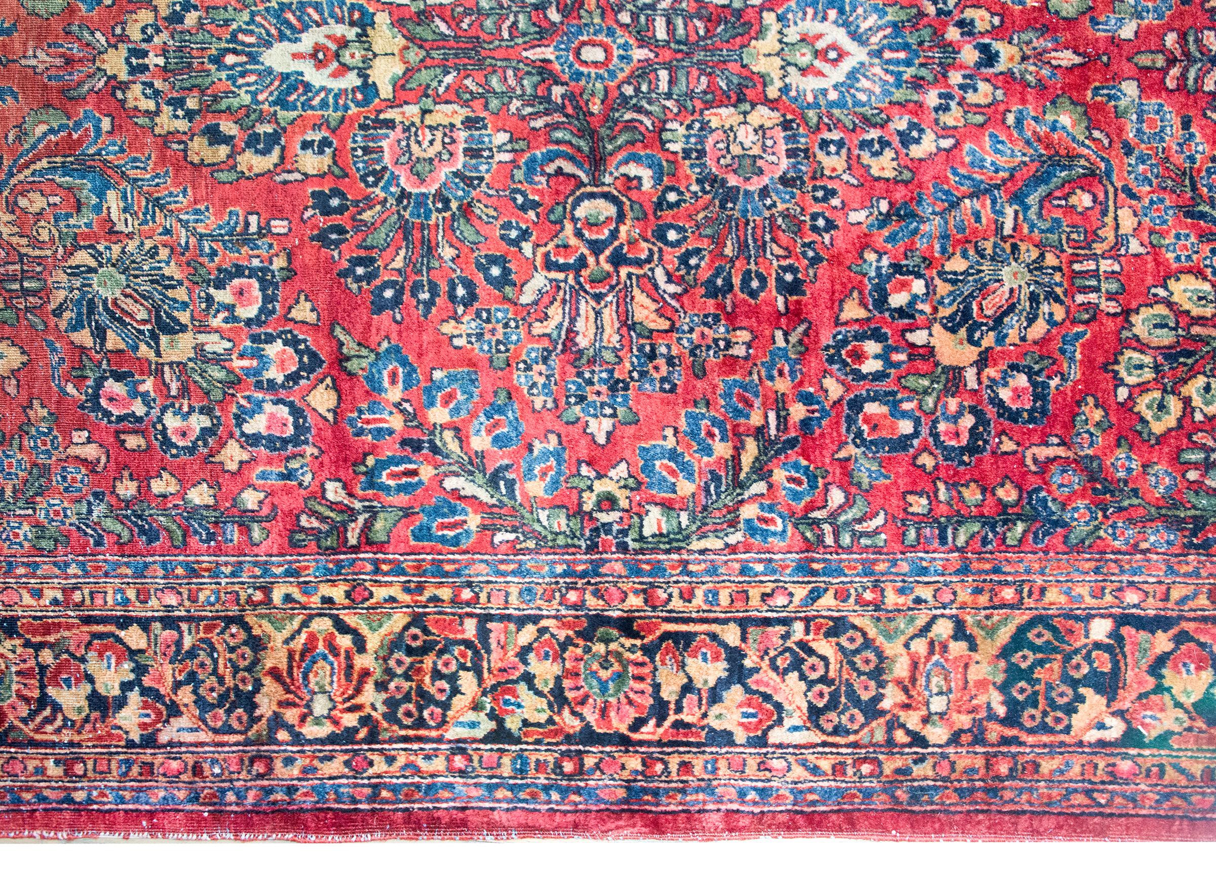 Persiano Tappeto Sarouk persiano dei primi del Novecento in vendita