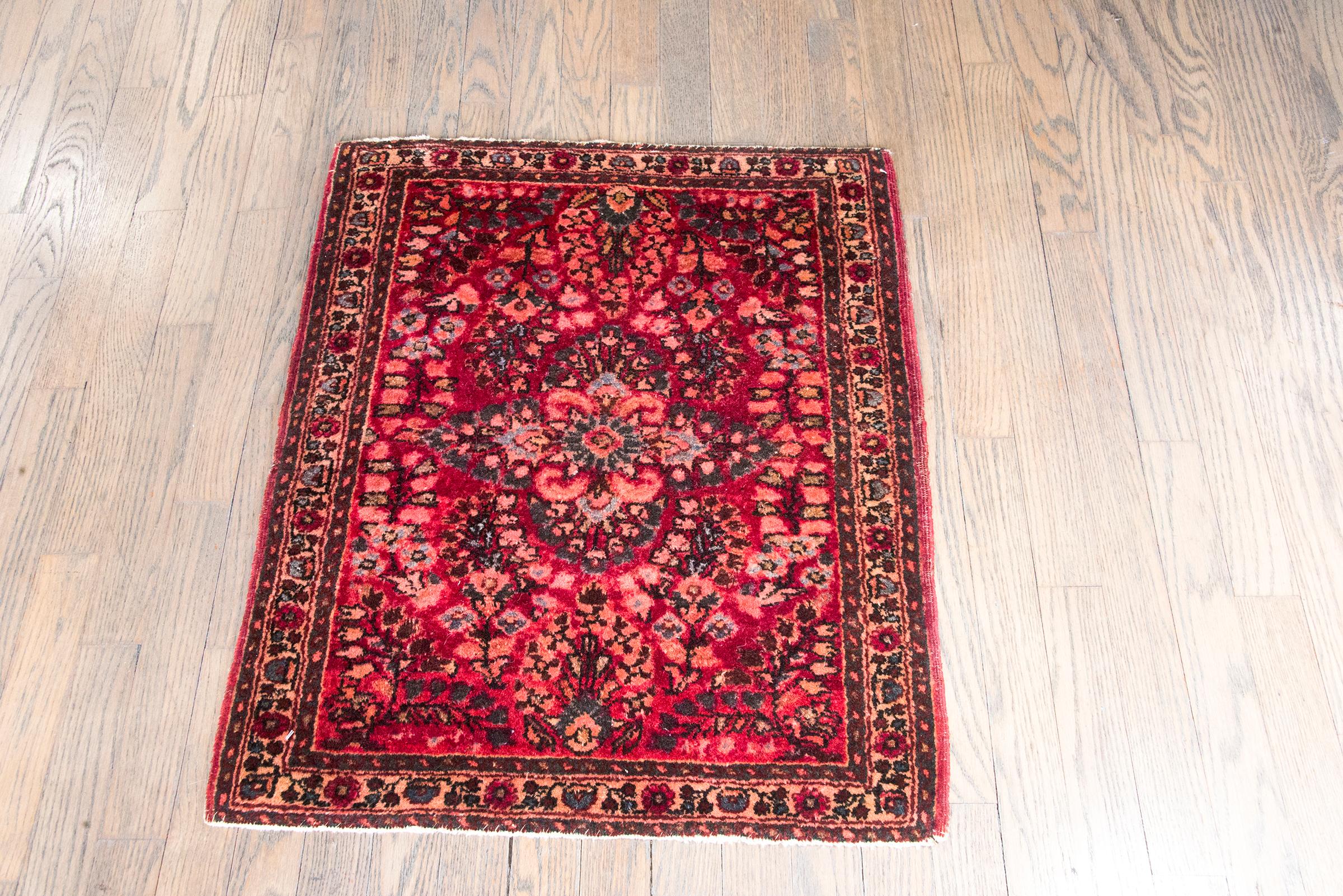 Alfombra persa sarouk de principios del siglo XX Lana en venta