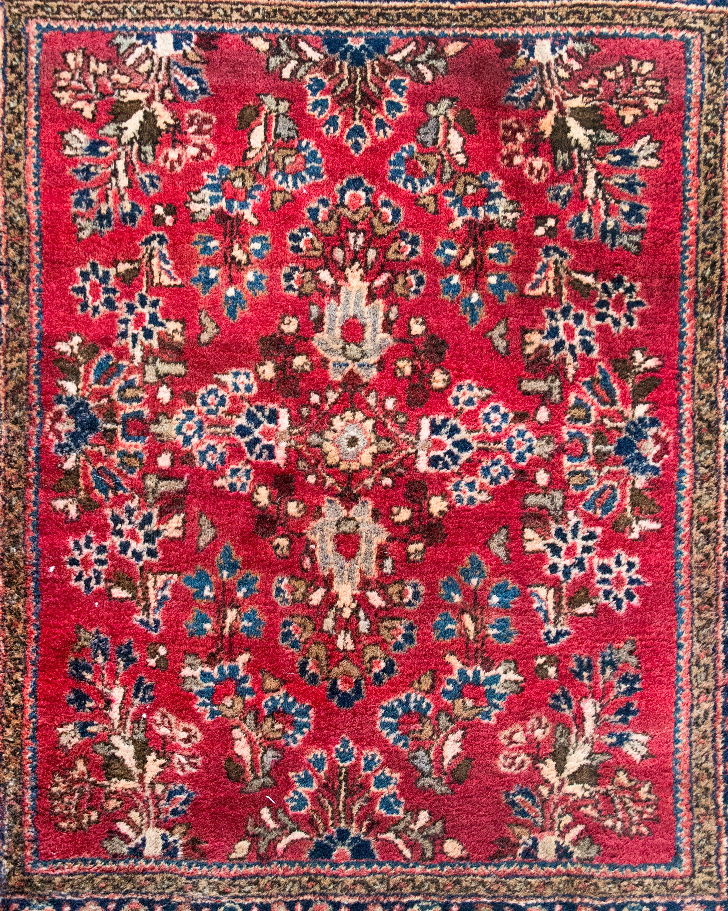 Inizio XX secolo Tappeto Sarouk persiano dei primi del Novecento in vendita