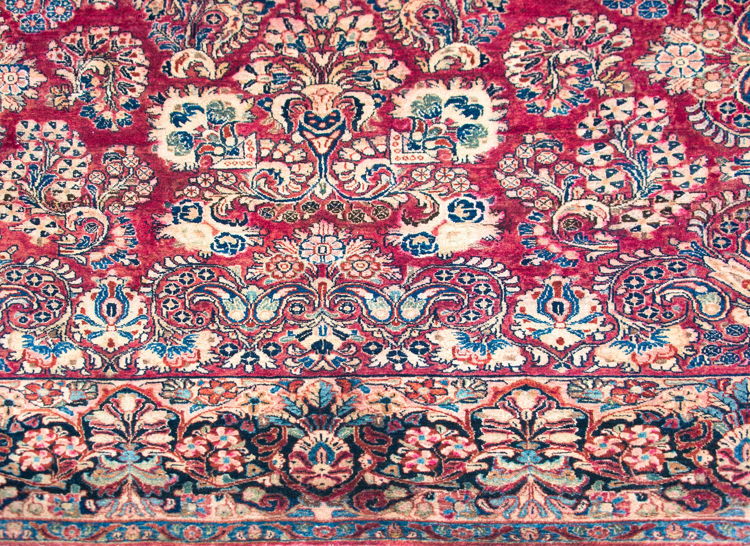 Alfombra persa sarouk de principios del siglo XX en venta 1
