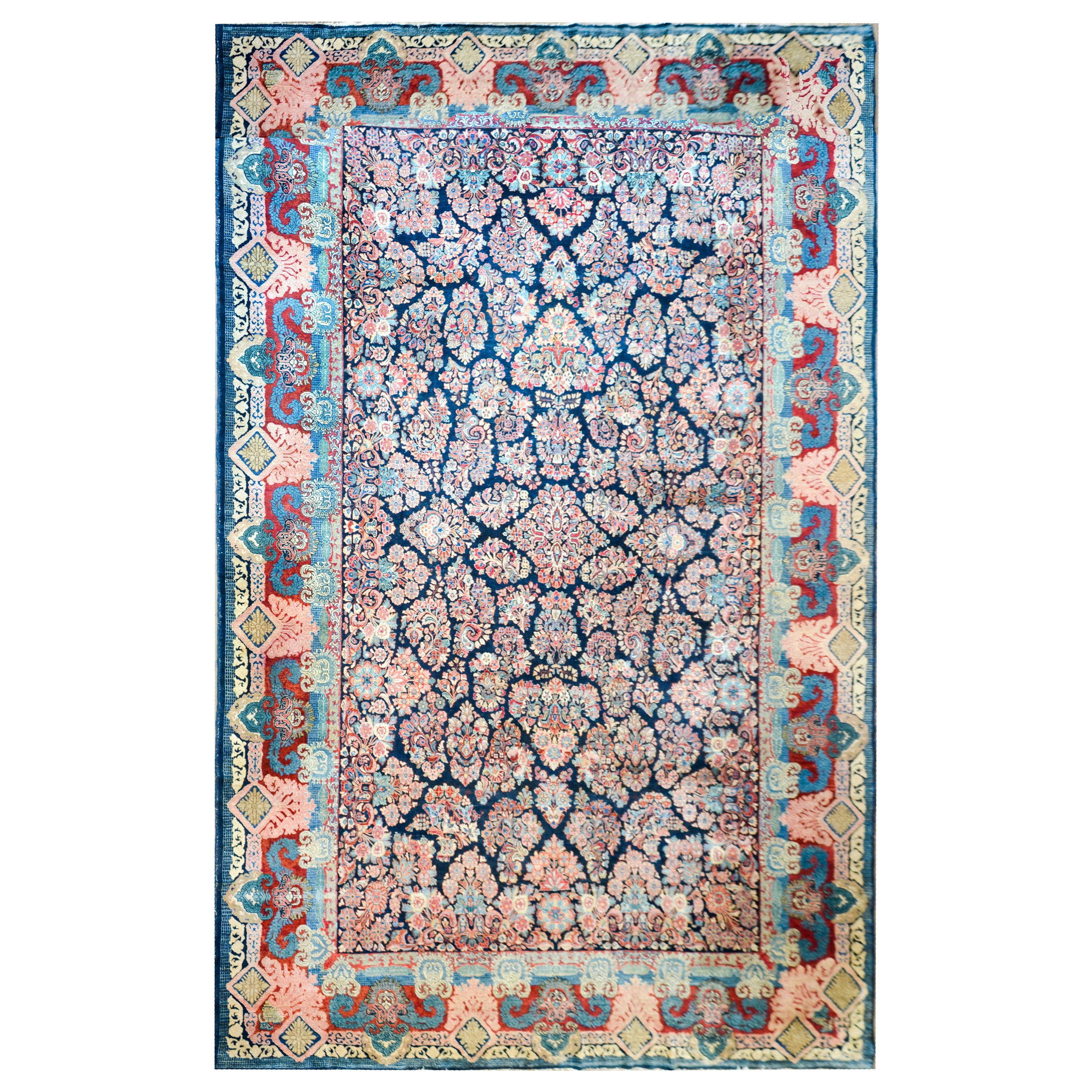 Alfombra persa sarouk de principios del siglo XX