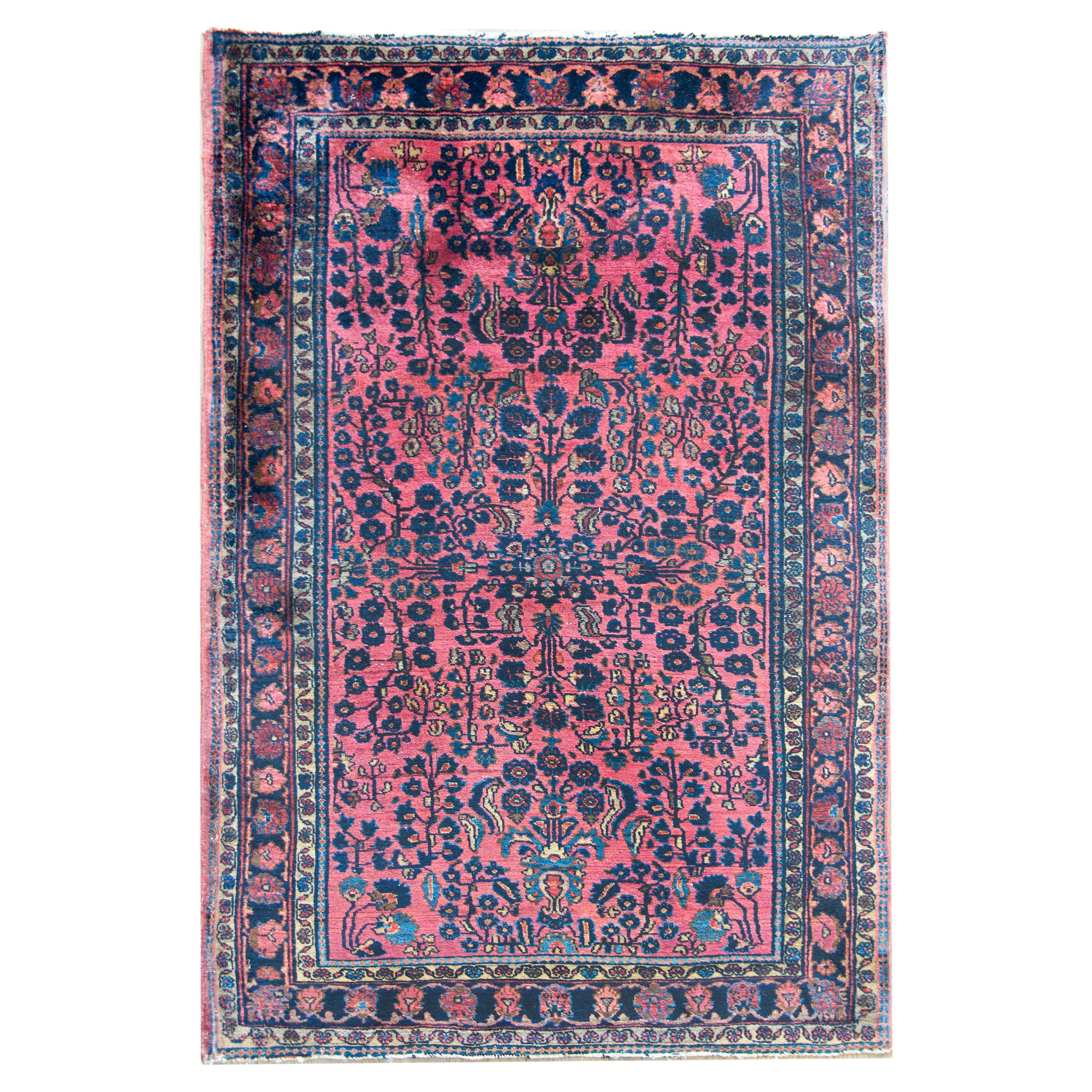 Early 20th Century Persian Sarouk Rug For Sale