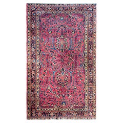 Antique Early 20th Century Persian Sarouk Rug