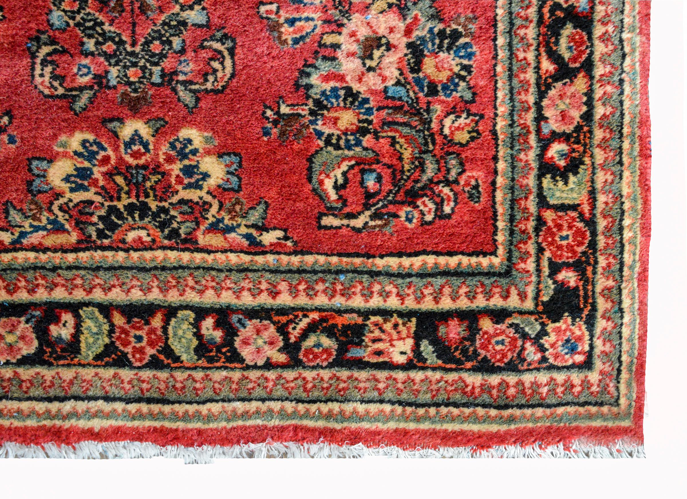 Early 20th Century Persian Sarouk Runner For Sale 3