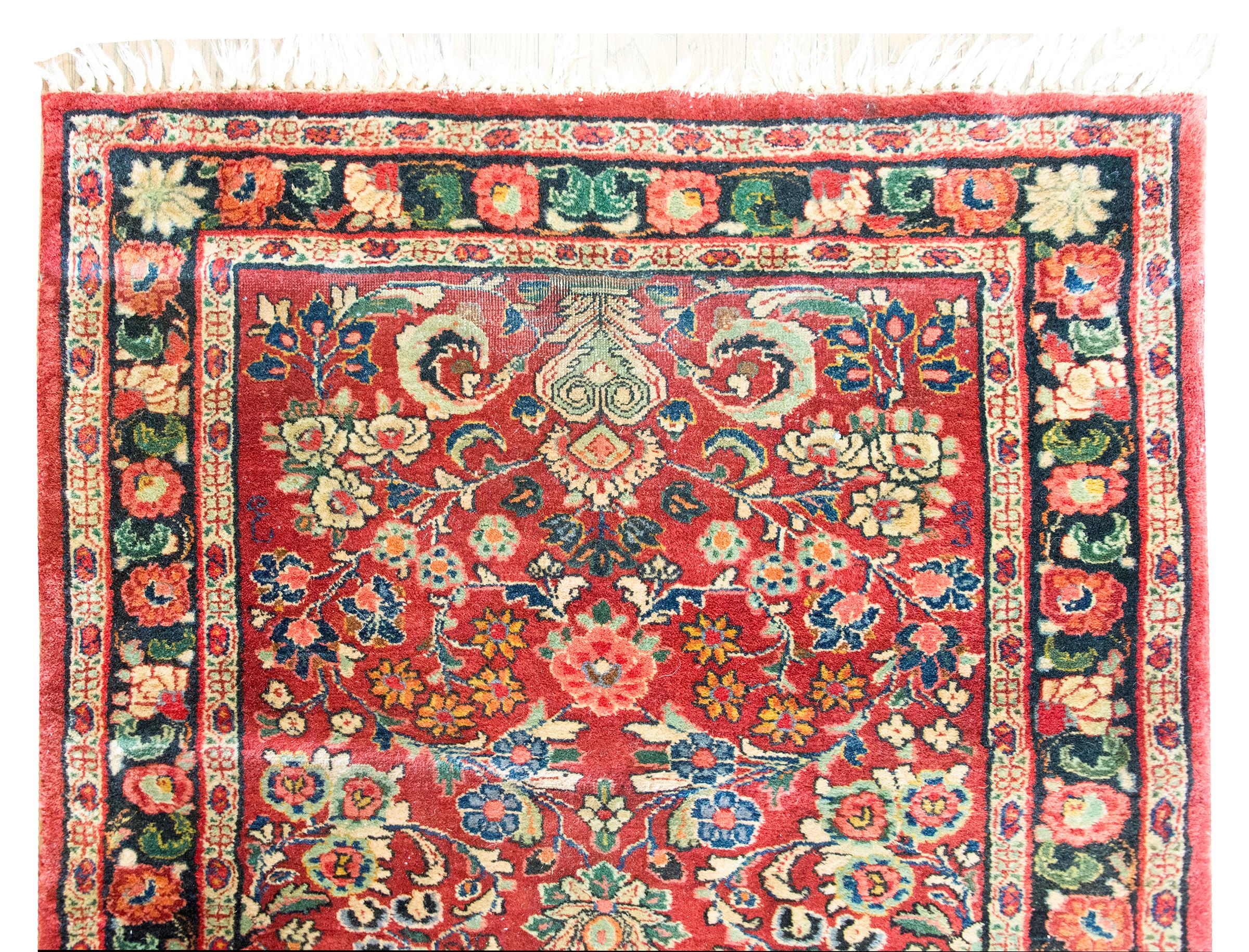 Early 20th Century Persian Sarouk Runner For Sale 4